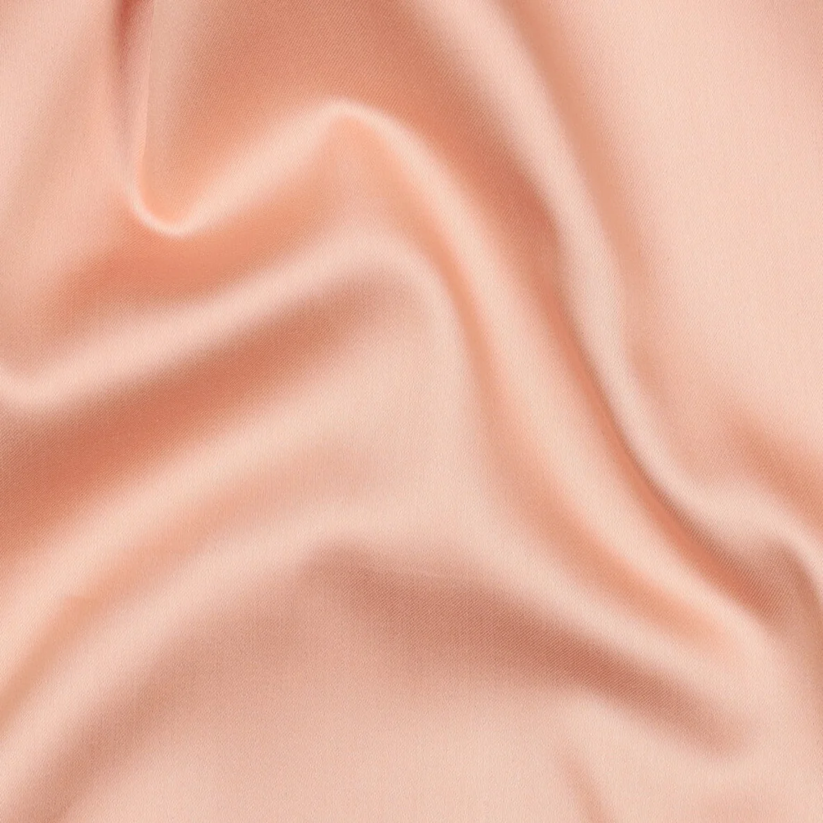 Baumwolle Satin  "Ida" Uni Lachs