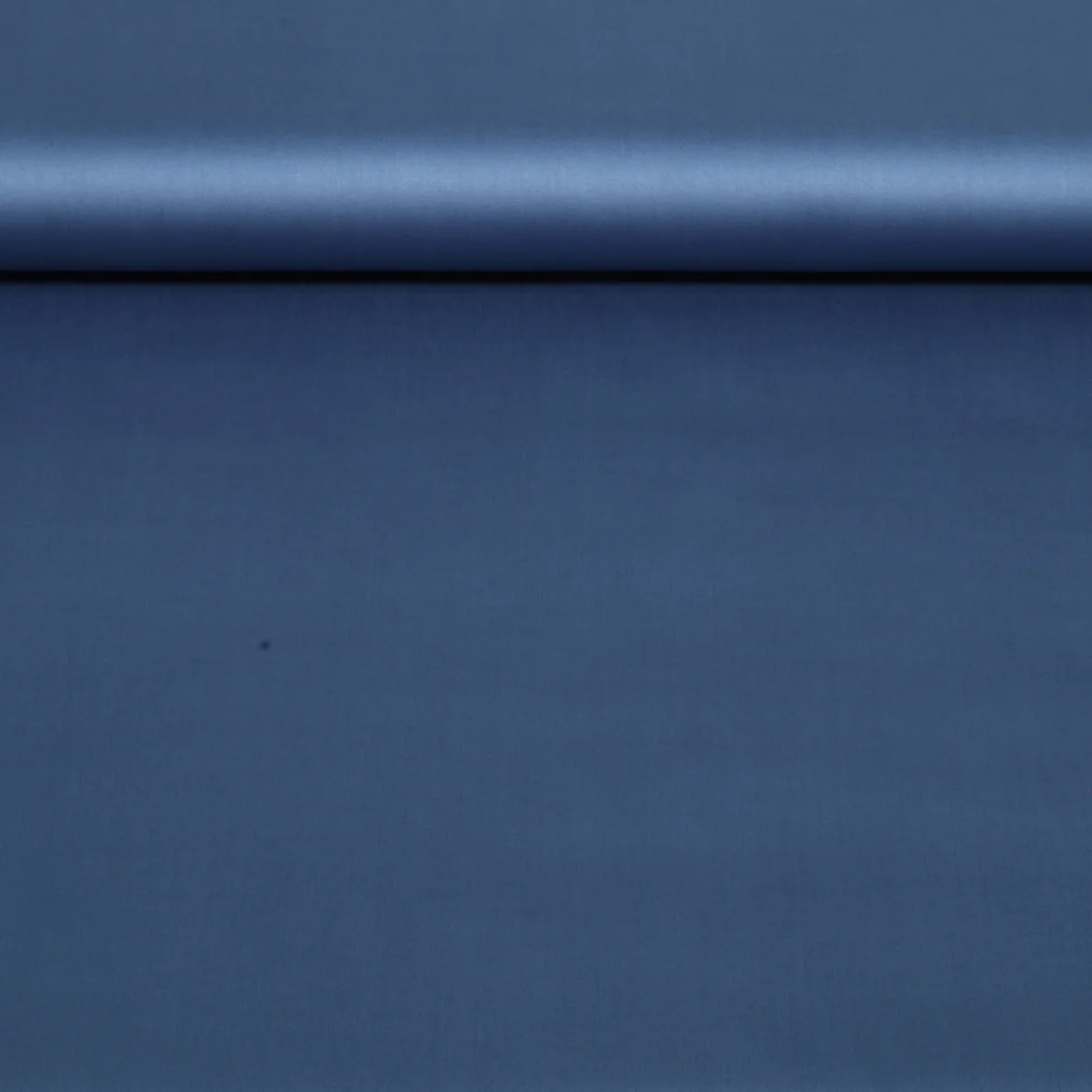 Baumwolle Satin  "Ida" Uni Mitternachtsblau