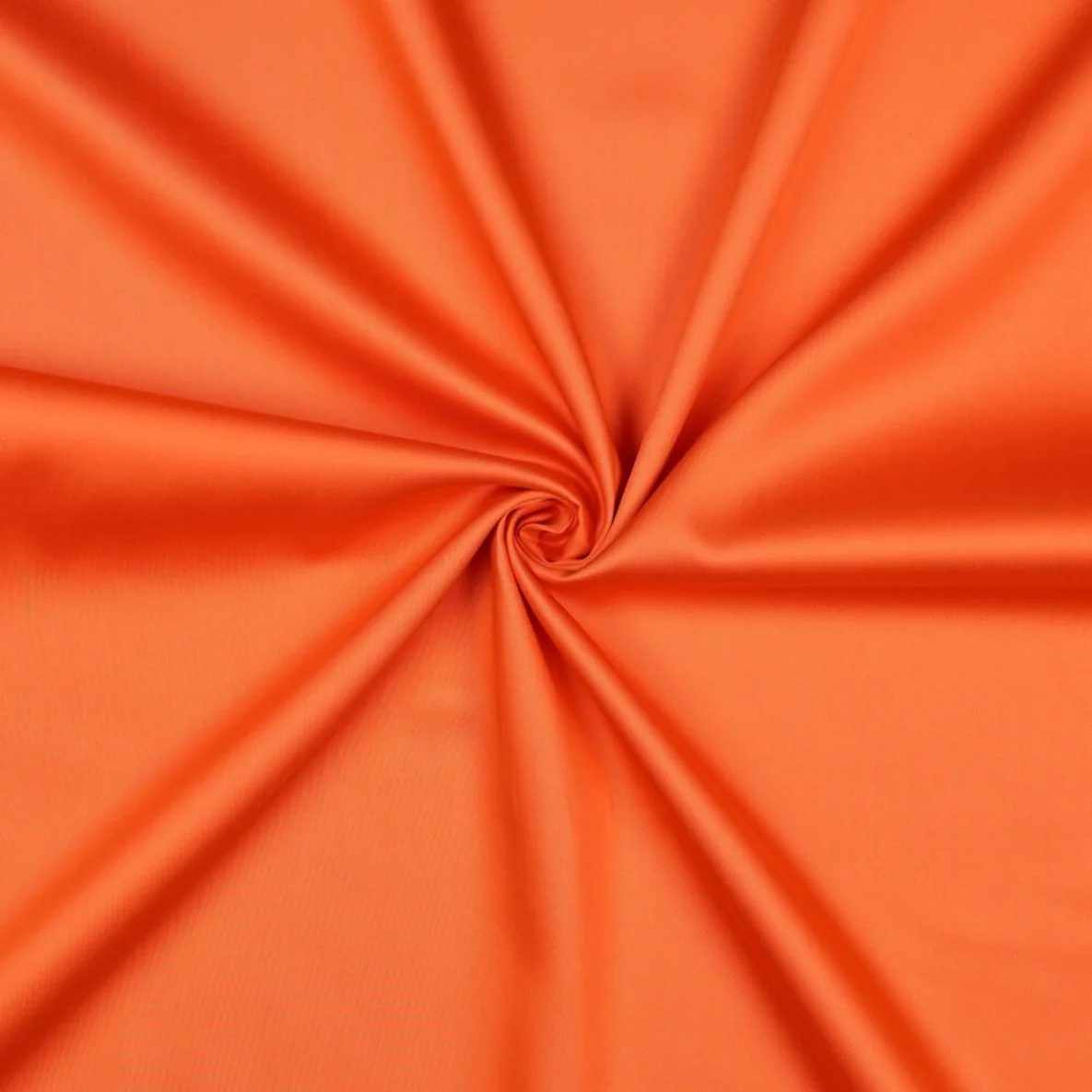 Baumwolle Satin  "Ida" Uni Orange
