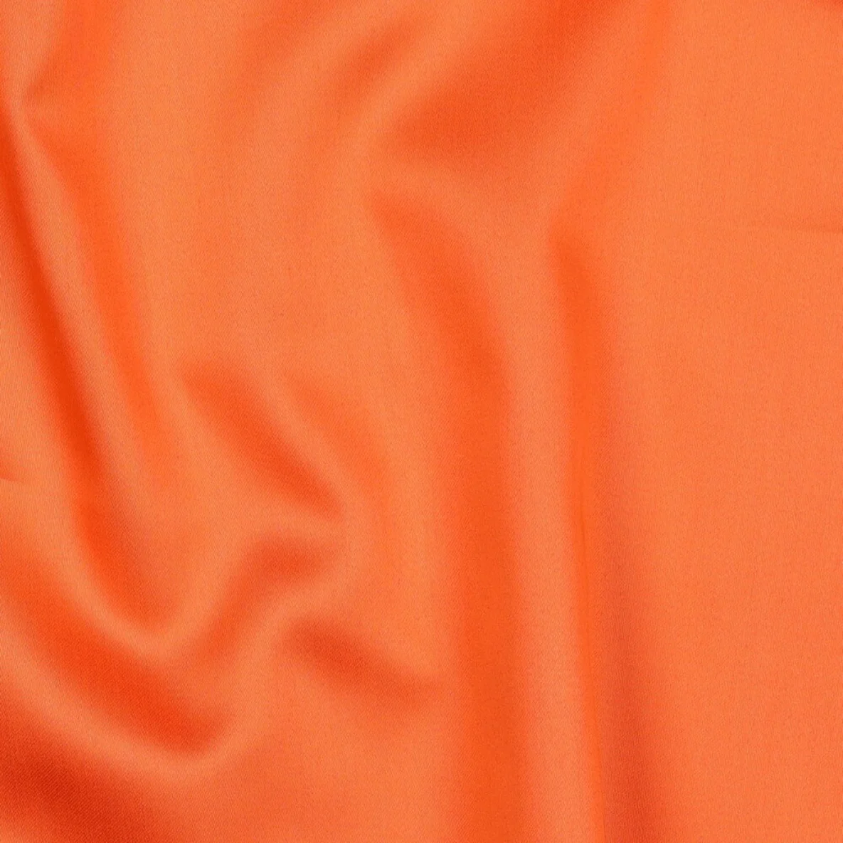Baumwolle Satin  "Ida" Uni Orange