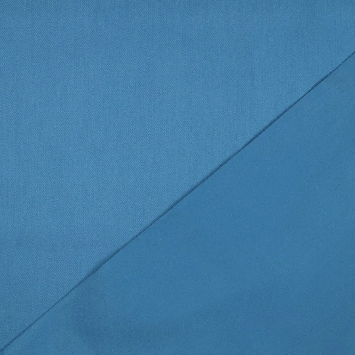 Baumwolle Satin  "Ida" Uni Petrolblau