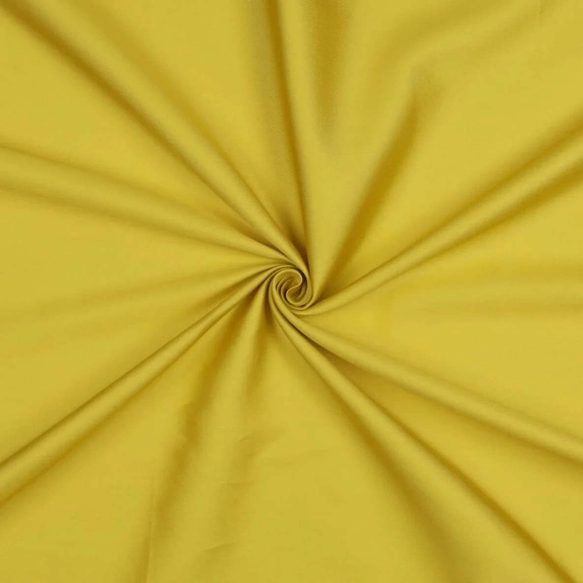 Baumwolle Satin  "Ida" Uni Senfgelb