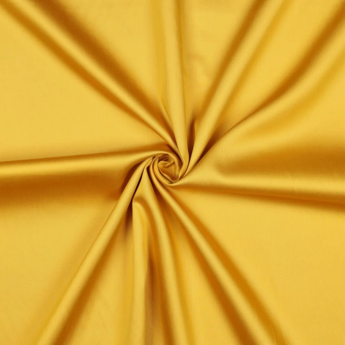 Baumwolle Satin  "Ida" Uni Sonnengelb