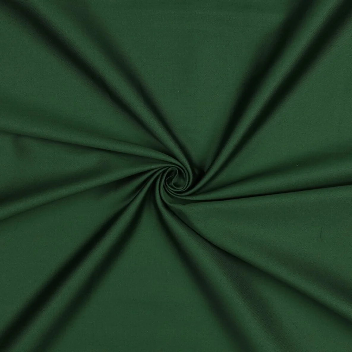 Baumwolle Satin  "Ida" Uni Tannengrün