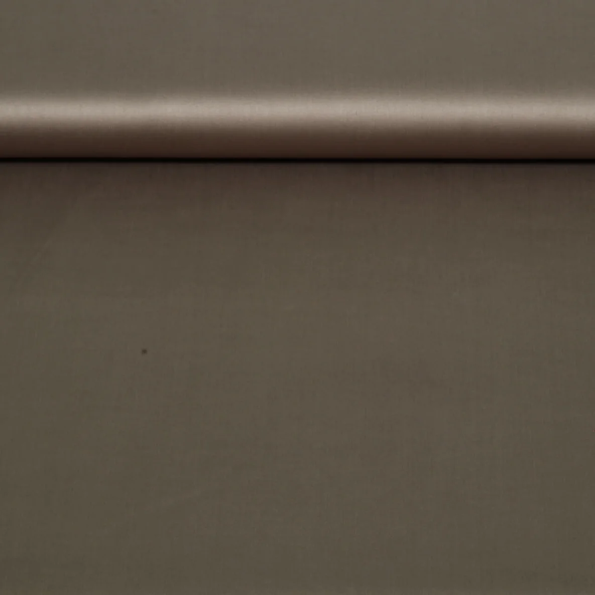 Baumwolle Satin  "Ida" Uni Toffeebraun
