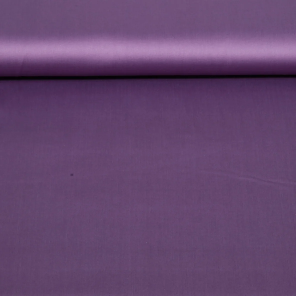 Baumwolle Satin  "Ida" Uni Traube