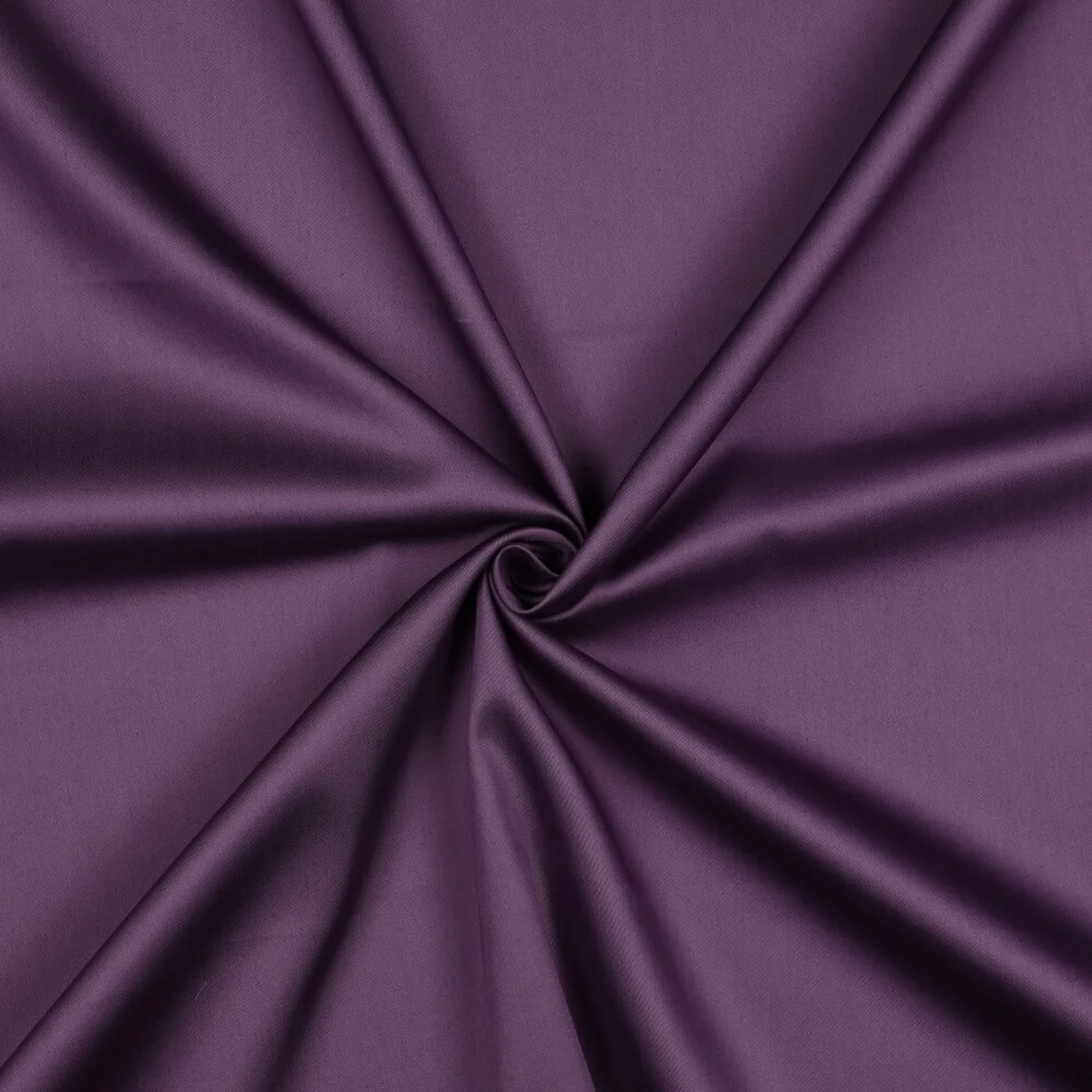 Baumwolle Satin  "Ida" Uni Traube
