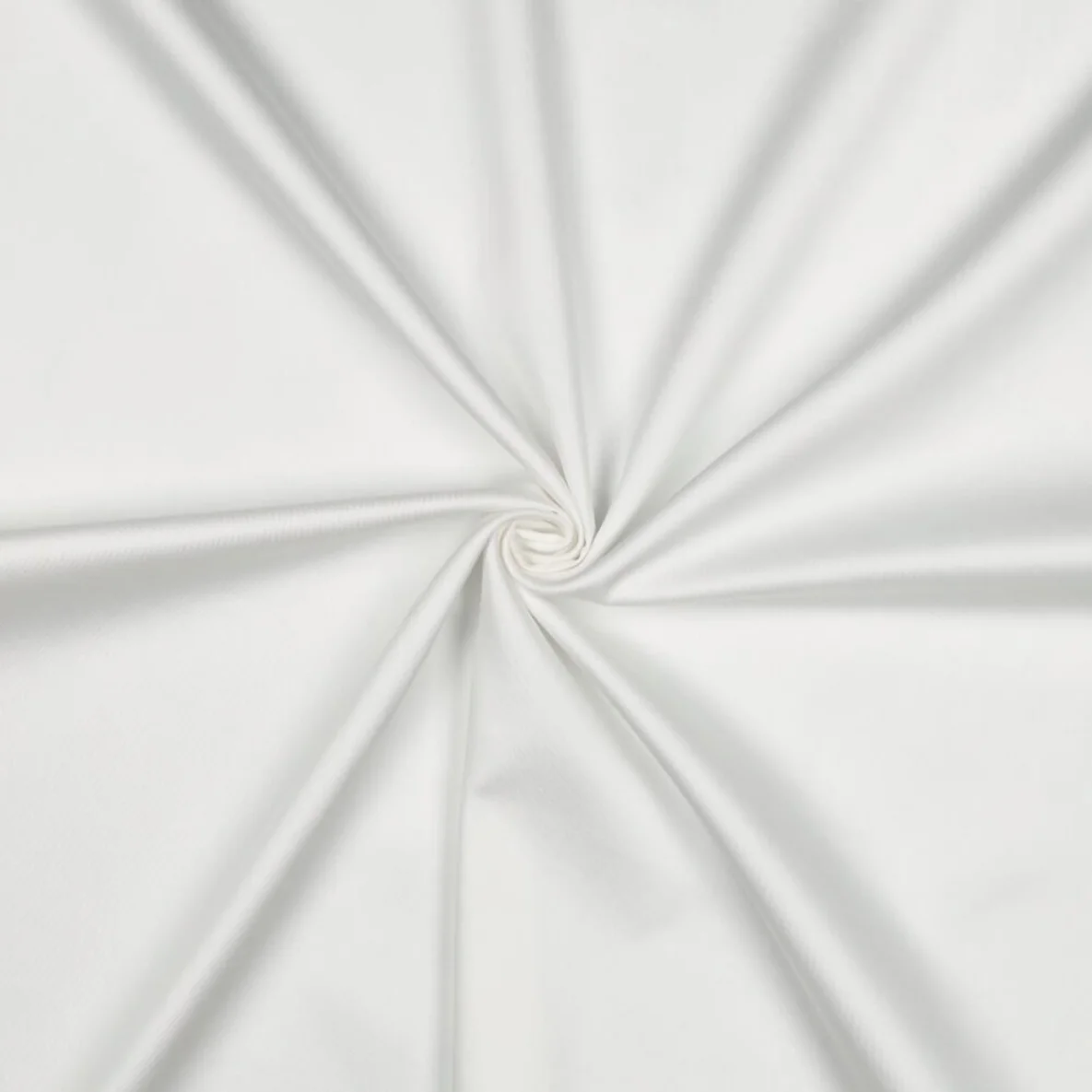 Baumwolle Satin  "Ida" Uni Weiß