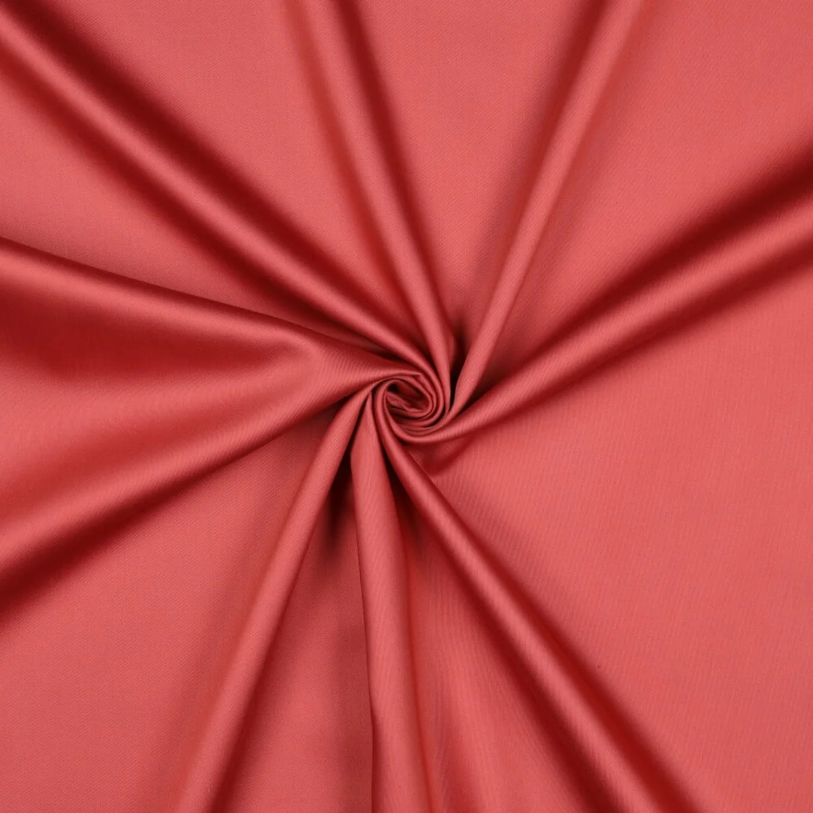 Baumwolle Satin  "Ida" Uni Ziegelrot