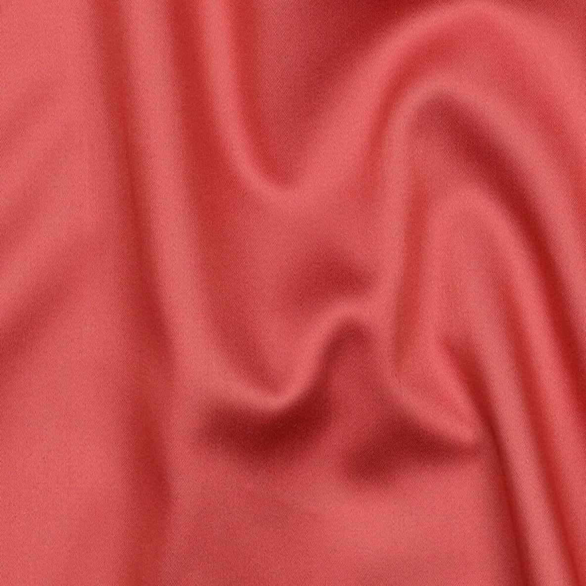 Baumwolle Satin  "Ida" Uni Ziegelrot