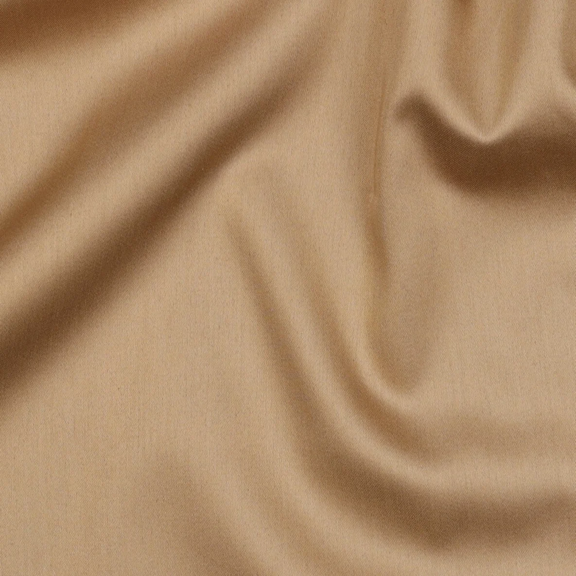 Baumwolle Satin  "Ida" Uni Zimt