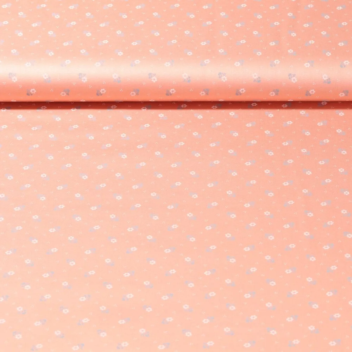 Baumwolle Trachtenstoff Blümchen Lachs