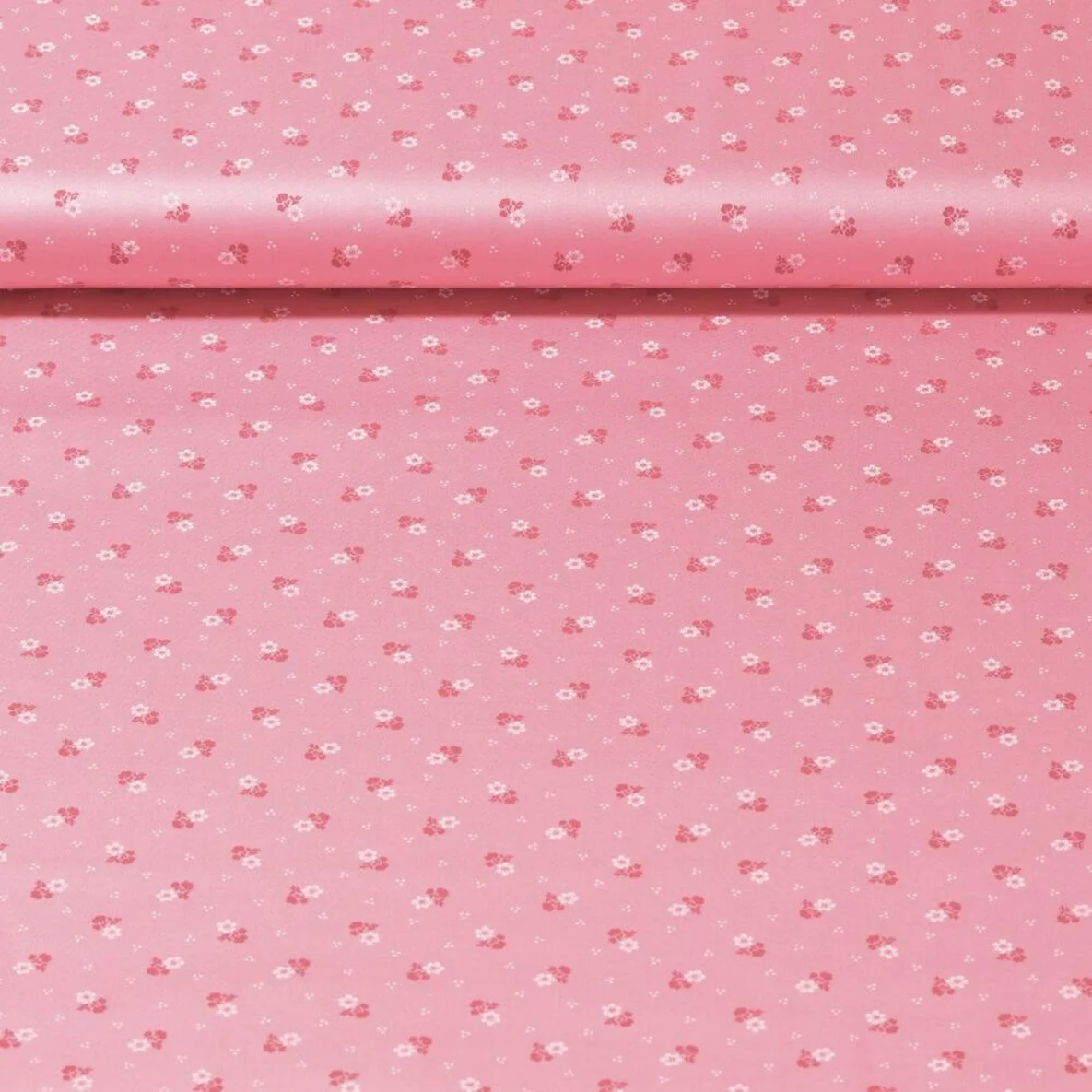 Baumwolle Trachtenstoff Blümchen Rosa