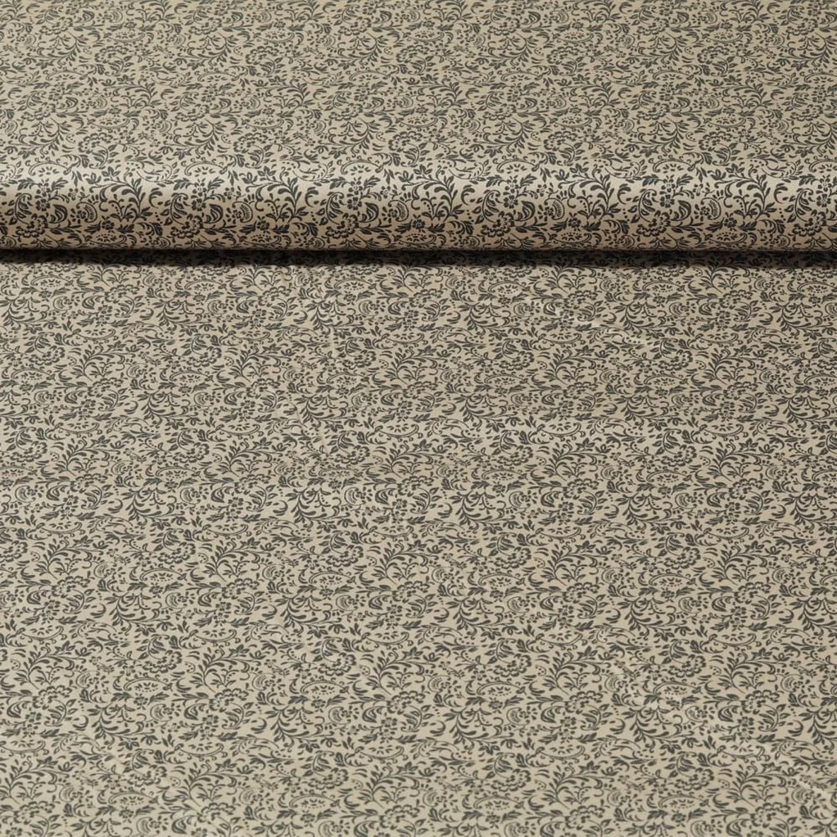 Baumwolle Trachtenstoff Minipaisley Beige