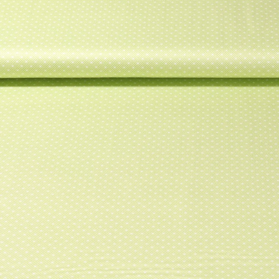 Baumwolle Trachtenstoff Pünktchen Lime