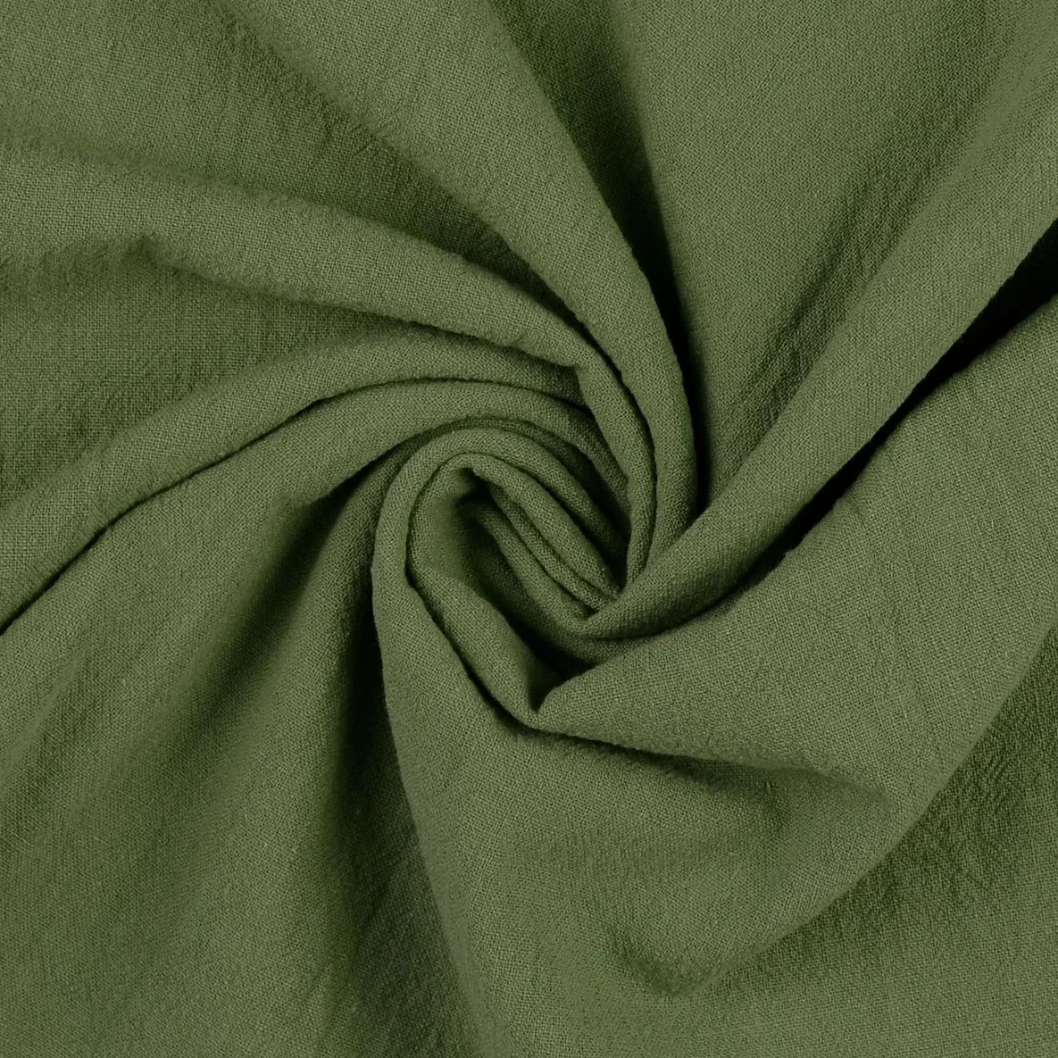 Baumwolle Vintage "Faith" Uni Grün