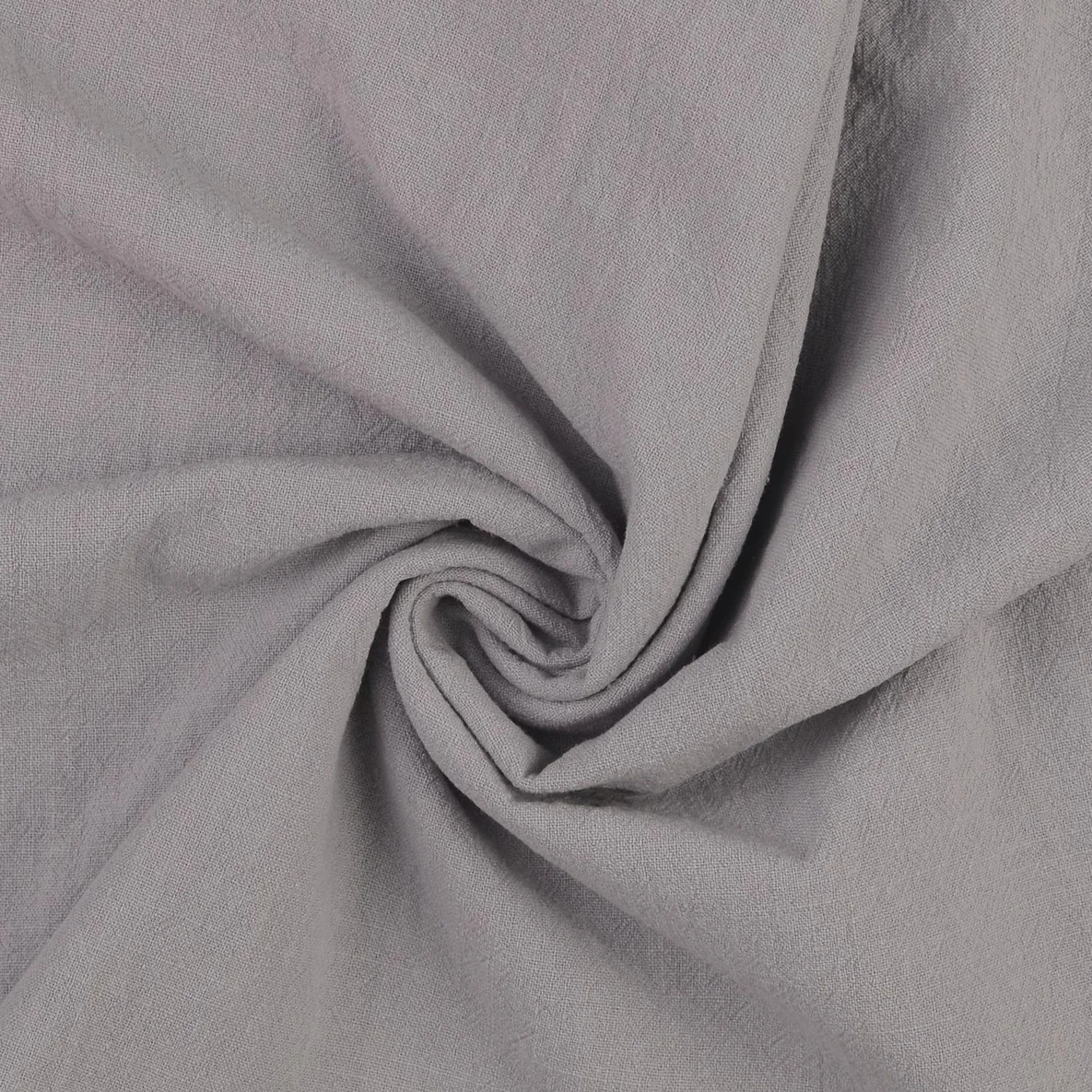 Baumwolle Vintage "Faith" Uni Hellgrau