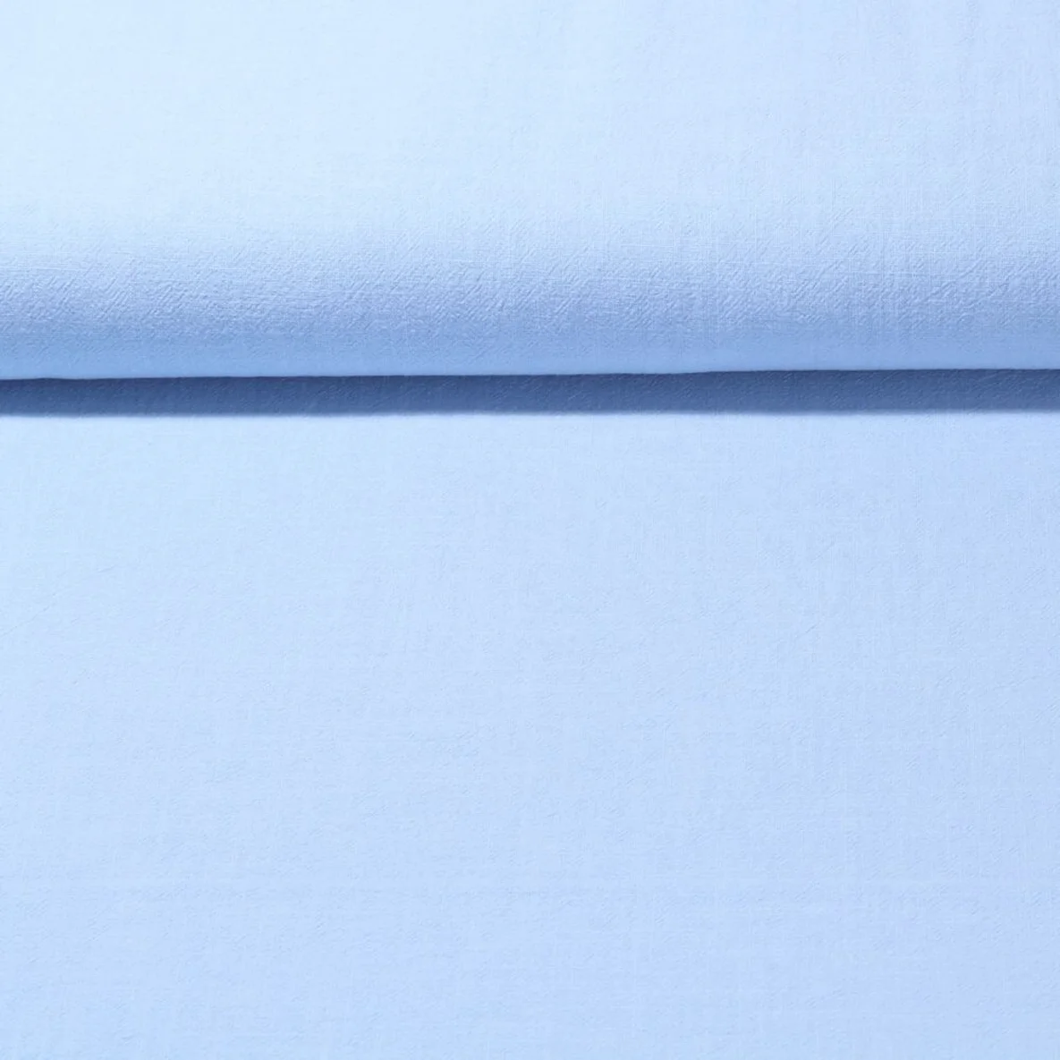 Baumwolle Vintage "Faith" Uni Himmelblau