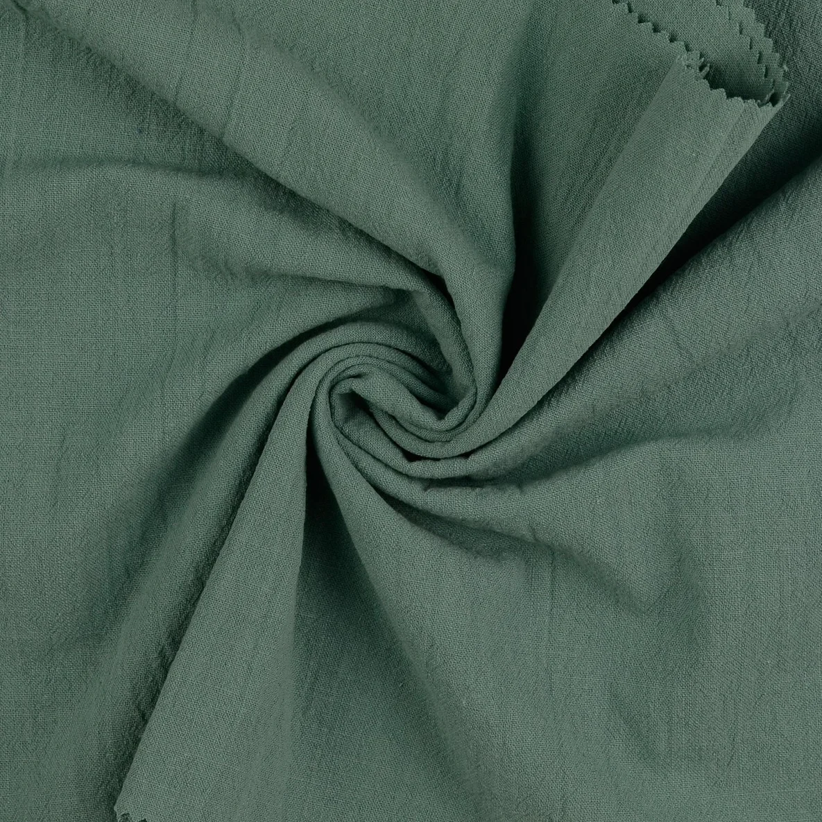 Baumwolle Vintage "Faith" Uni Lindgrün