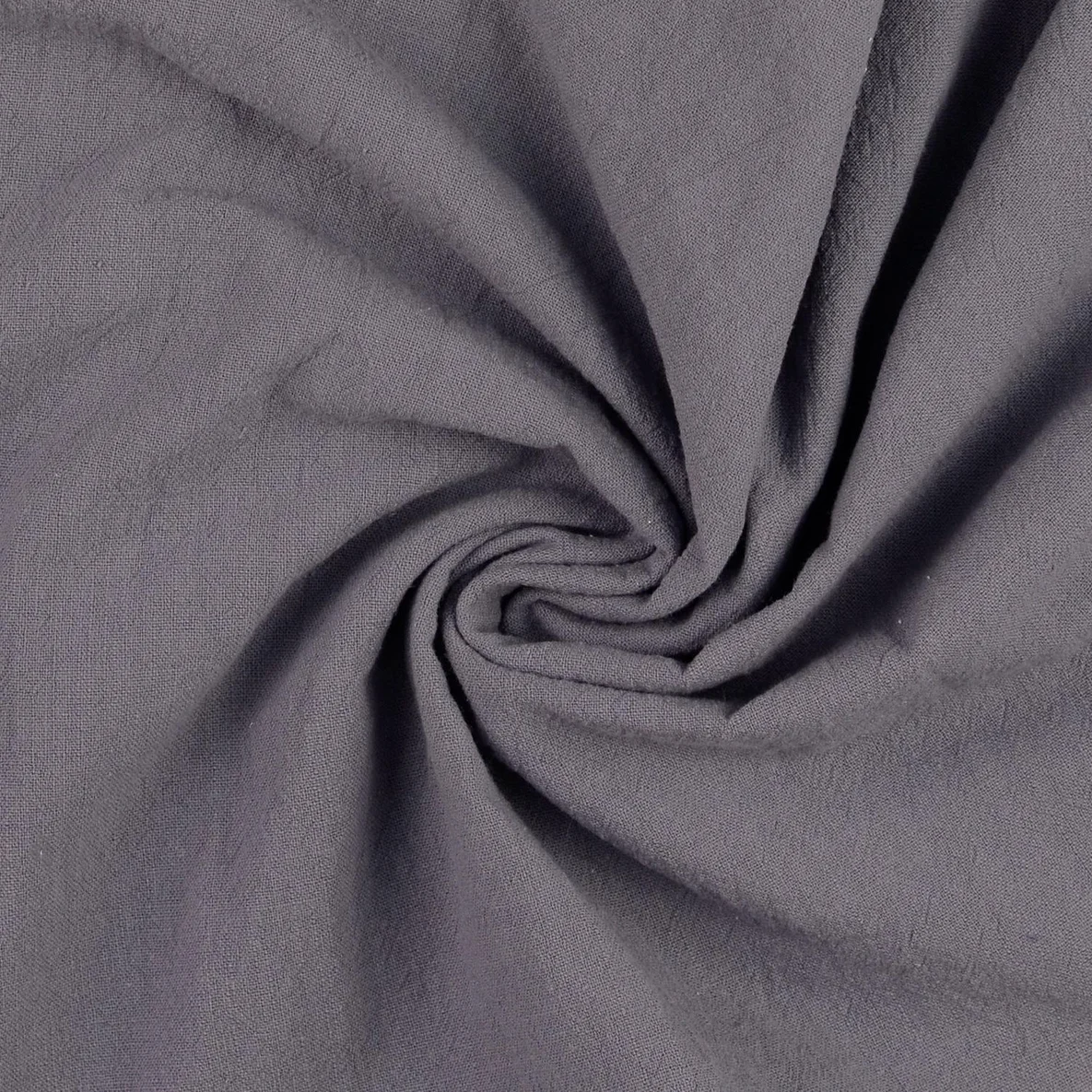 Baumwolle Vintage "Faith" Uni Mausgrau