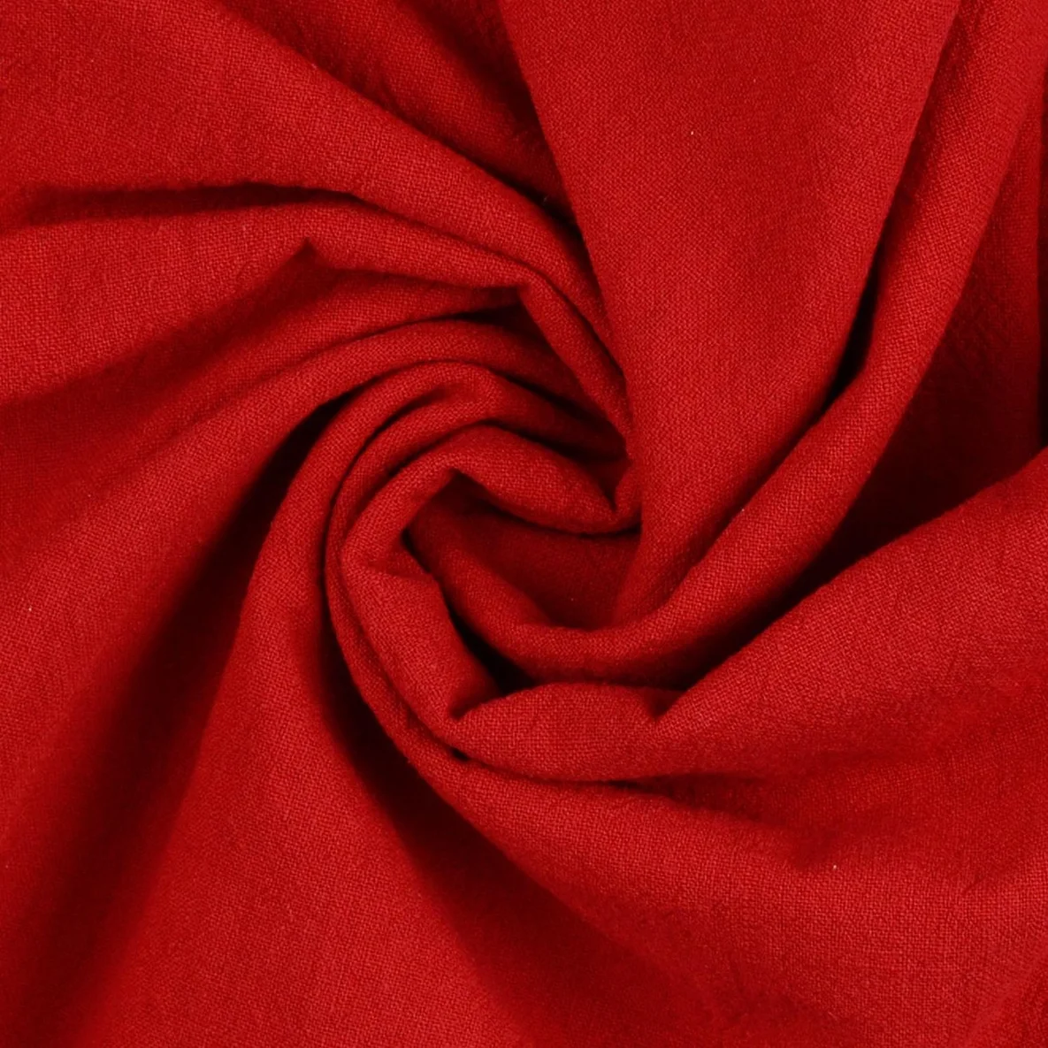 Baumwolle Vintage "Faith" Uni Rot