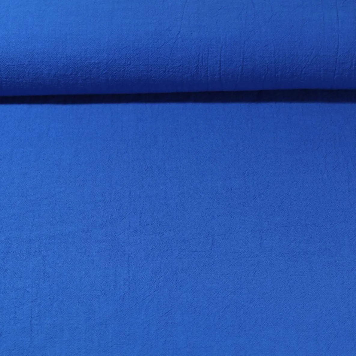 Baumwolle Vintage "Faith" Uni Royalblau