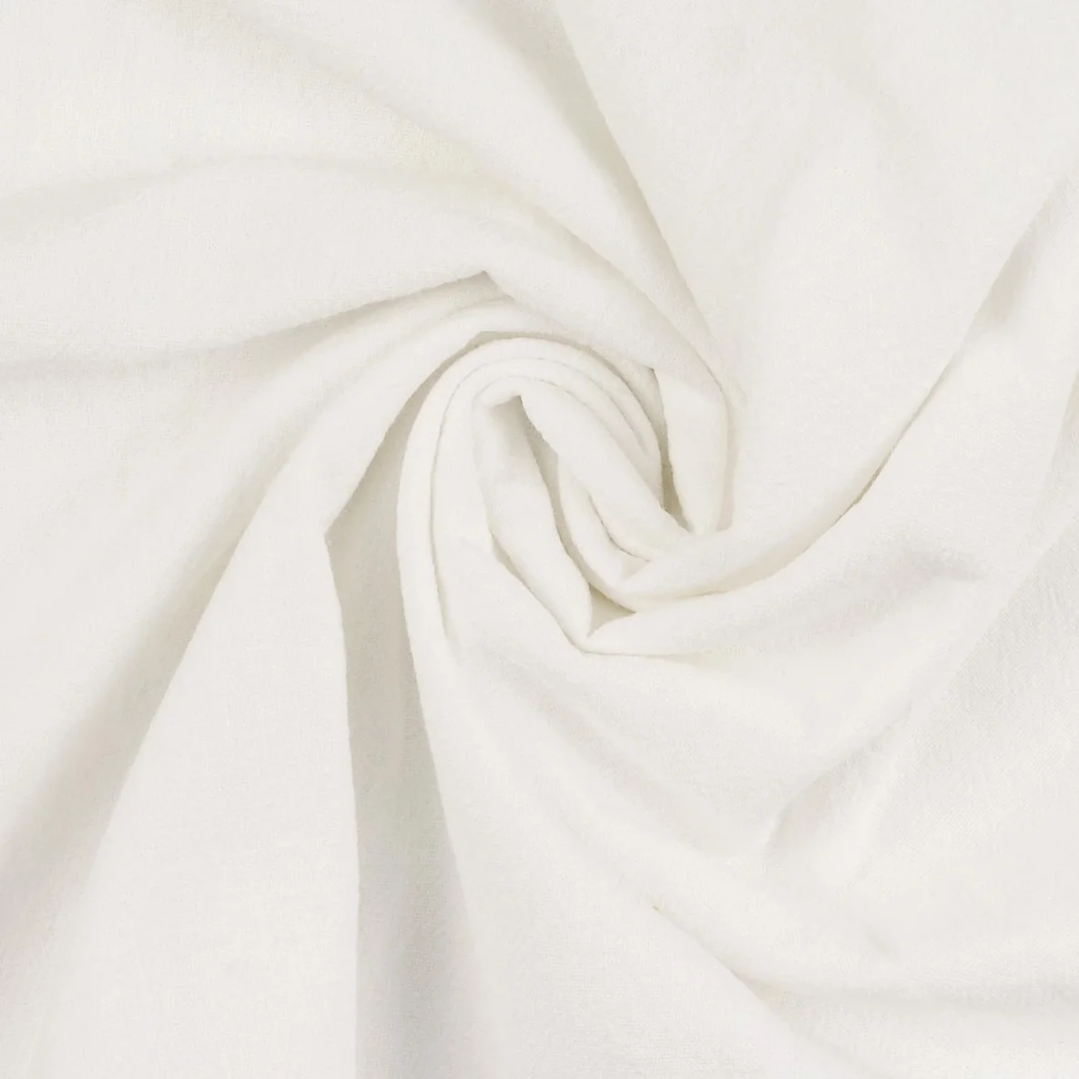 Baumwolle Vintage "Faith" Uni Weiß