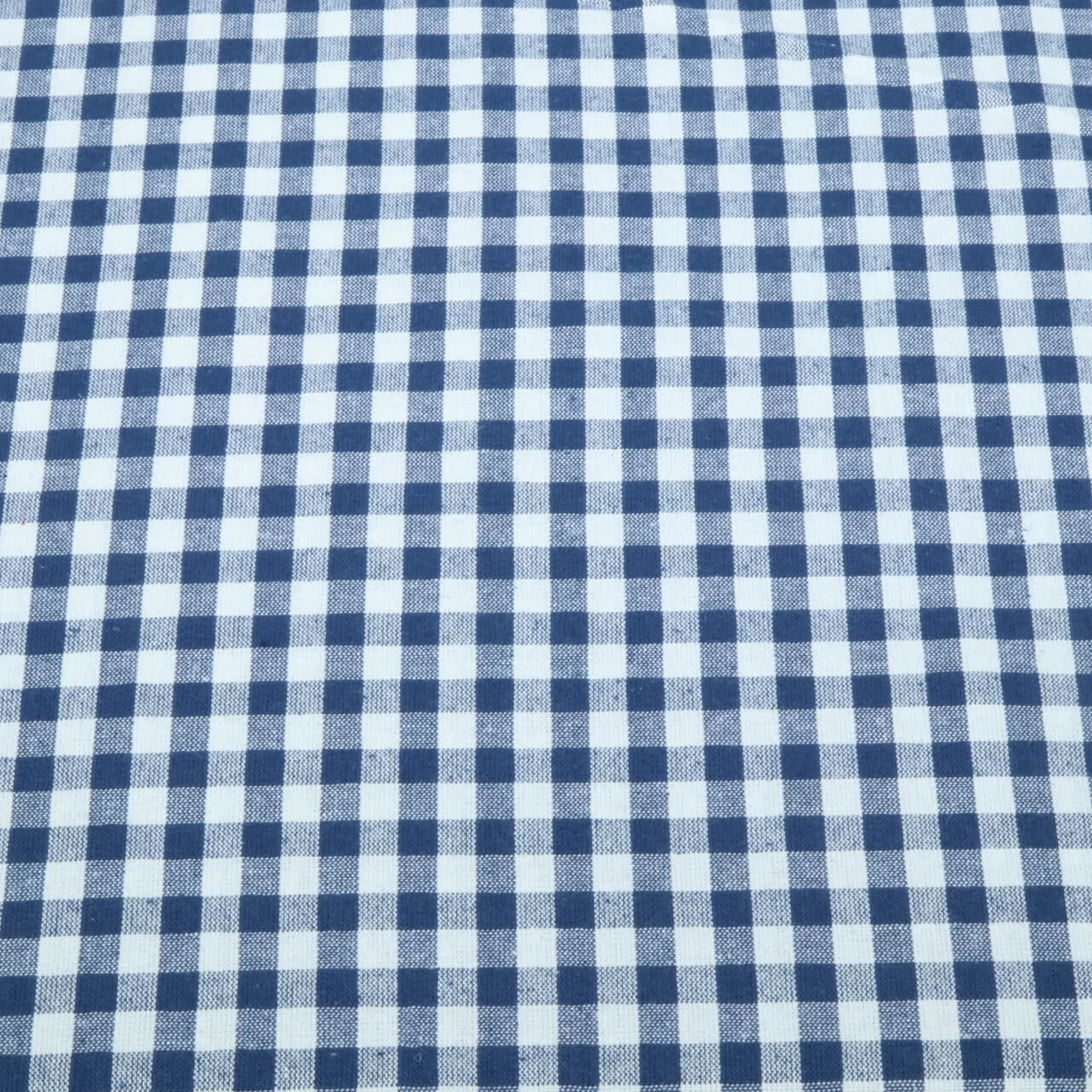 Baumwolle Webware Karo Marineblau