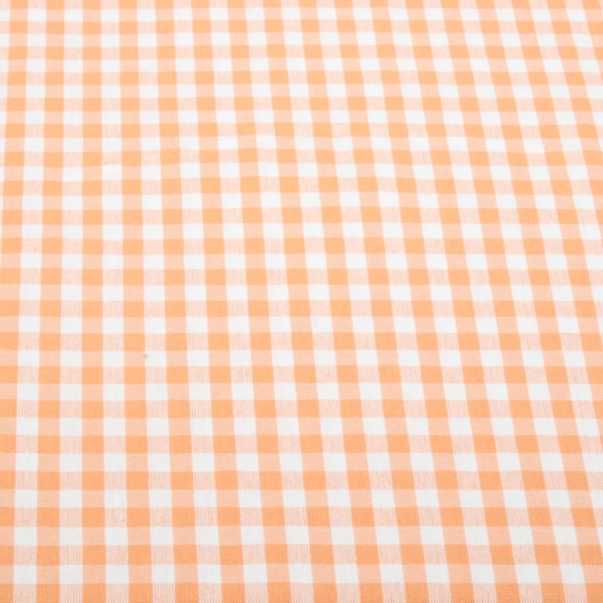 Baumwolle Webware Karo Orange