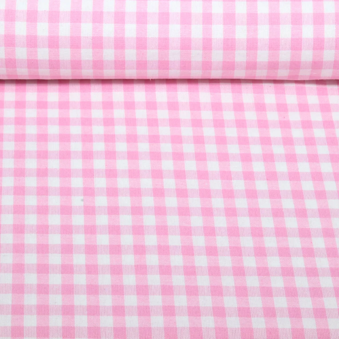 Baumwolle Webware Karo Rosa