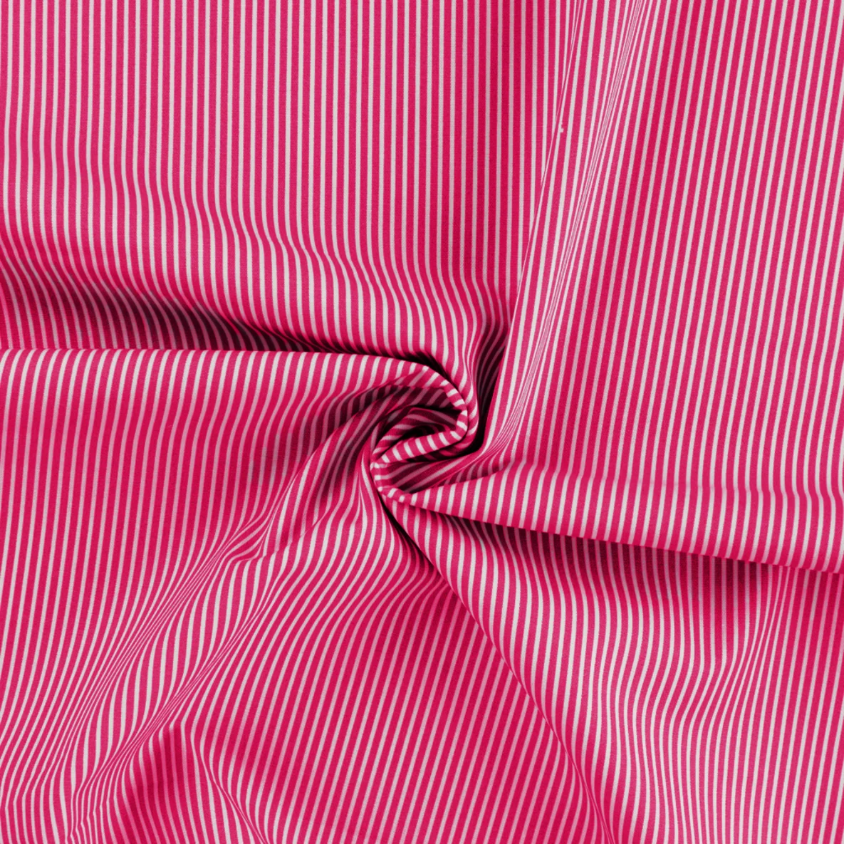 Baumwolle Webware "Susie" Streifen Fuchsia