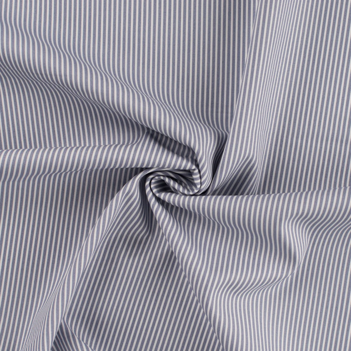 Baumwolle Webware "Susie" Streifen Grau