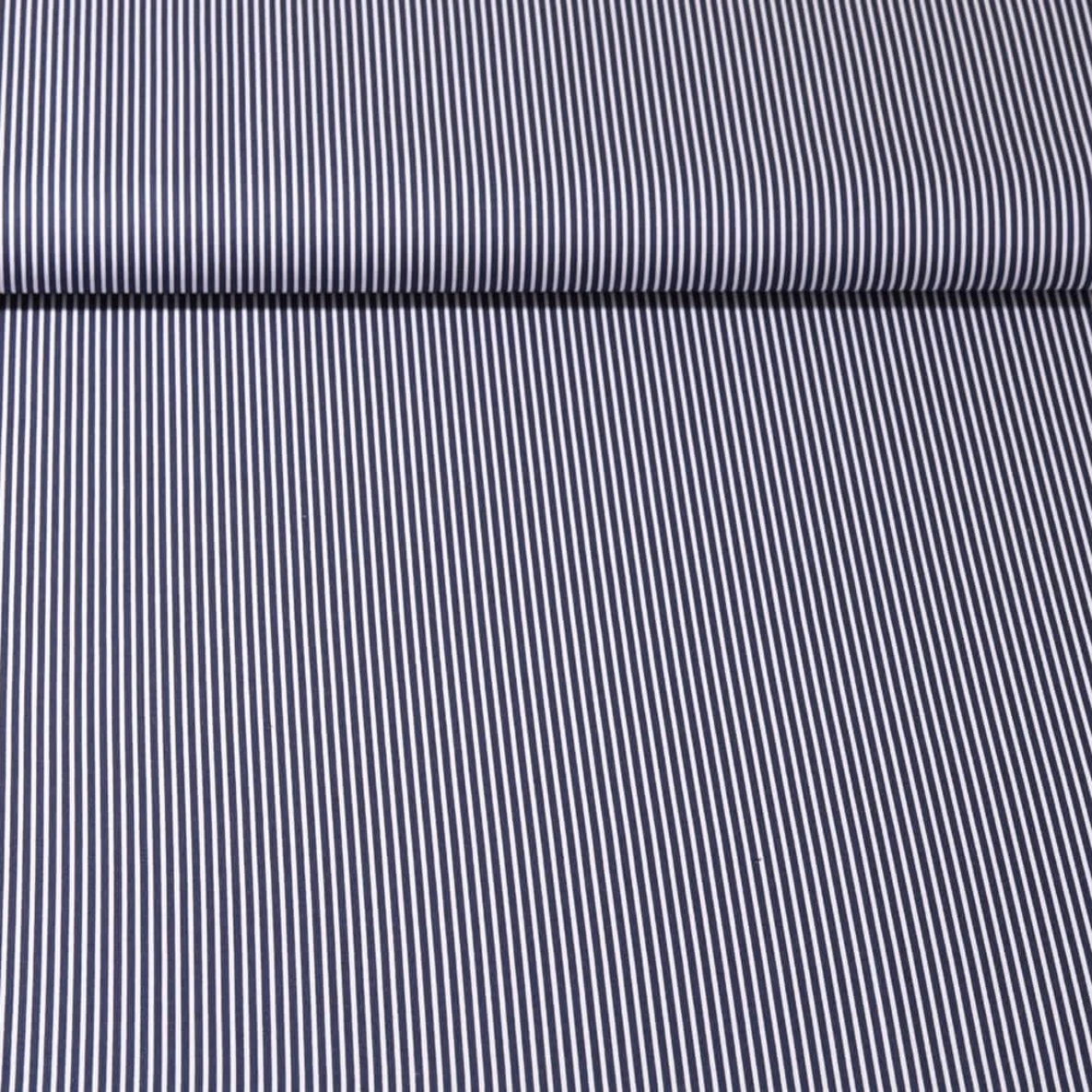 Baumwolle Webware "Susie" Streifen Marine
