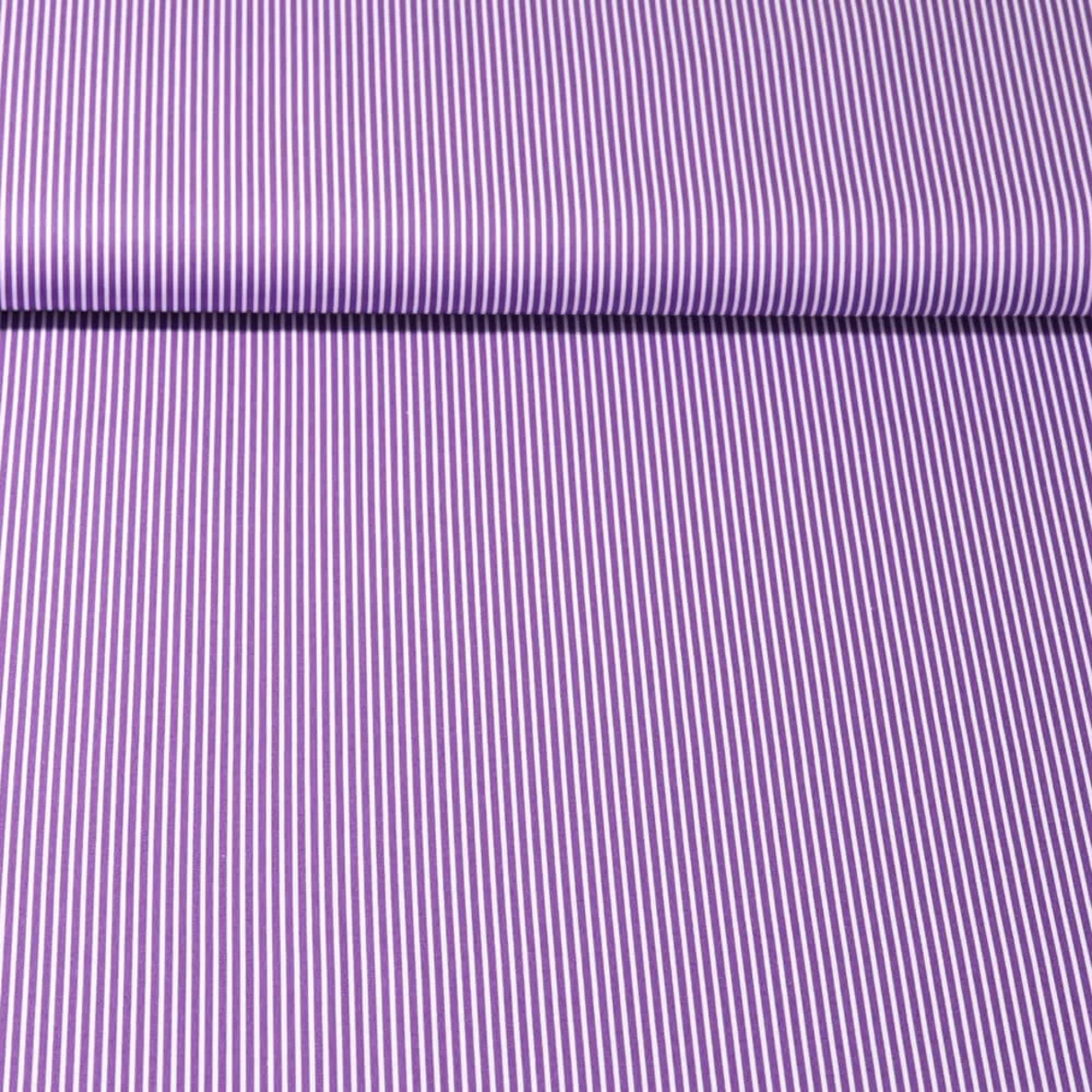 Baumwolle Webware "Susie" Streifen Violett