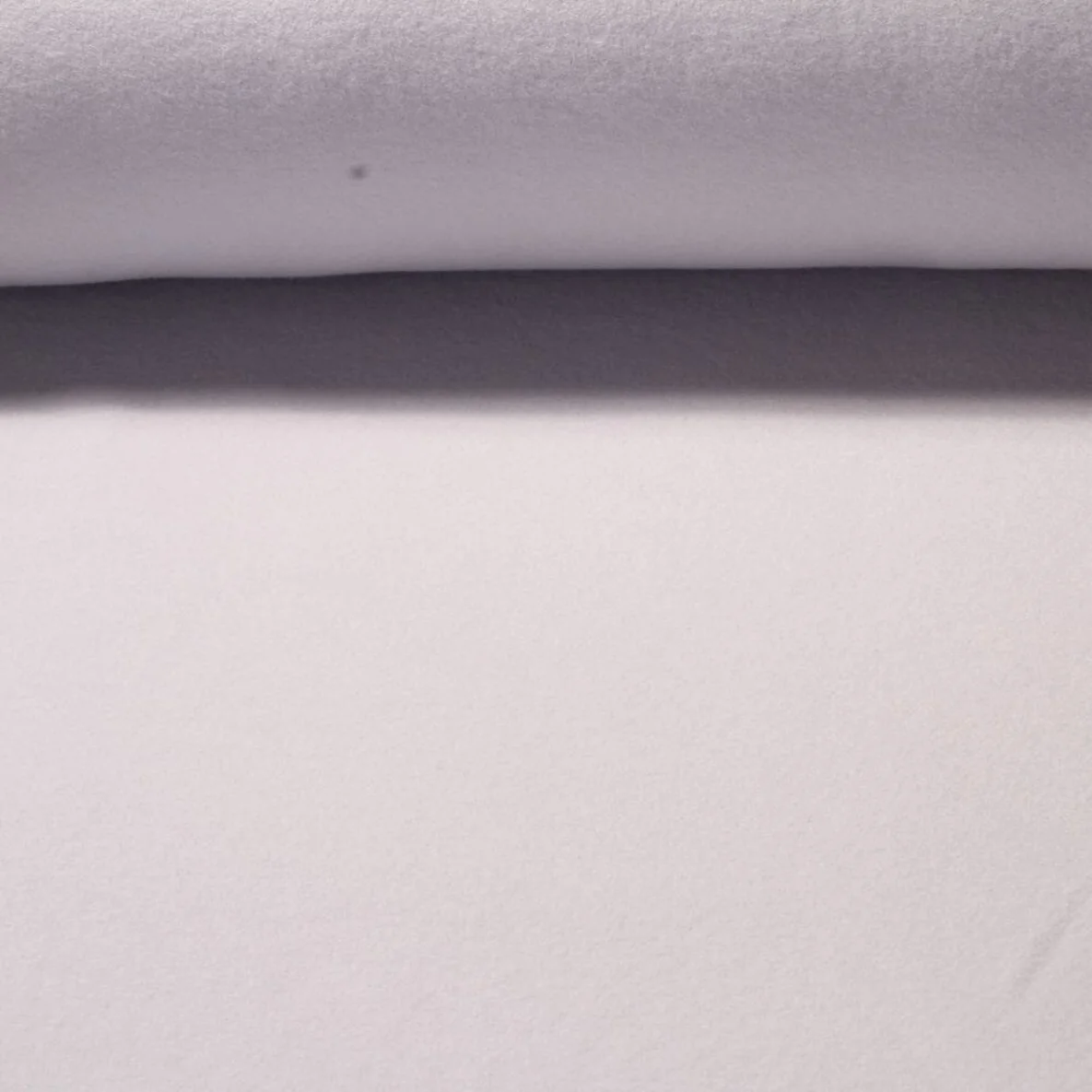 Baumwollfleece "Isa" Uni Hellgrau