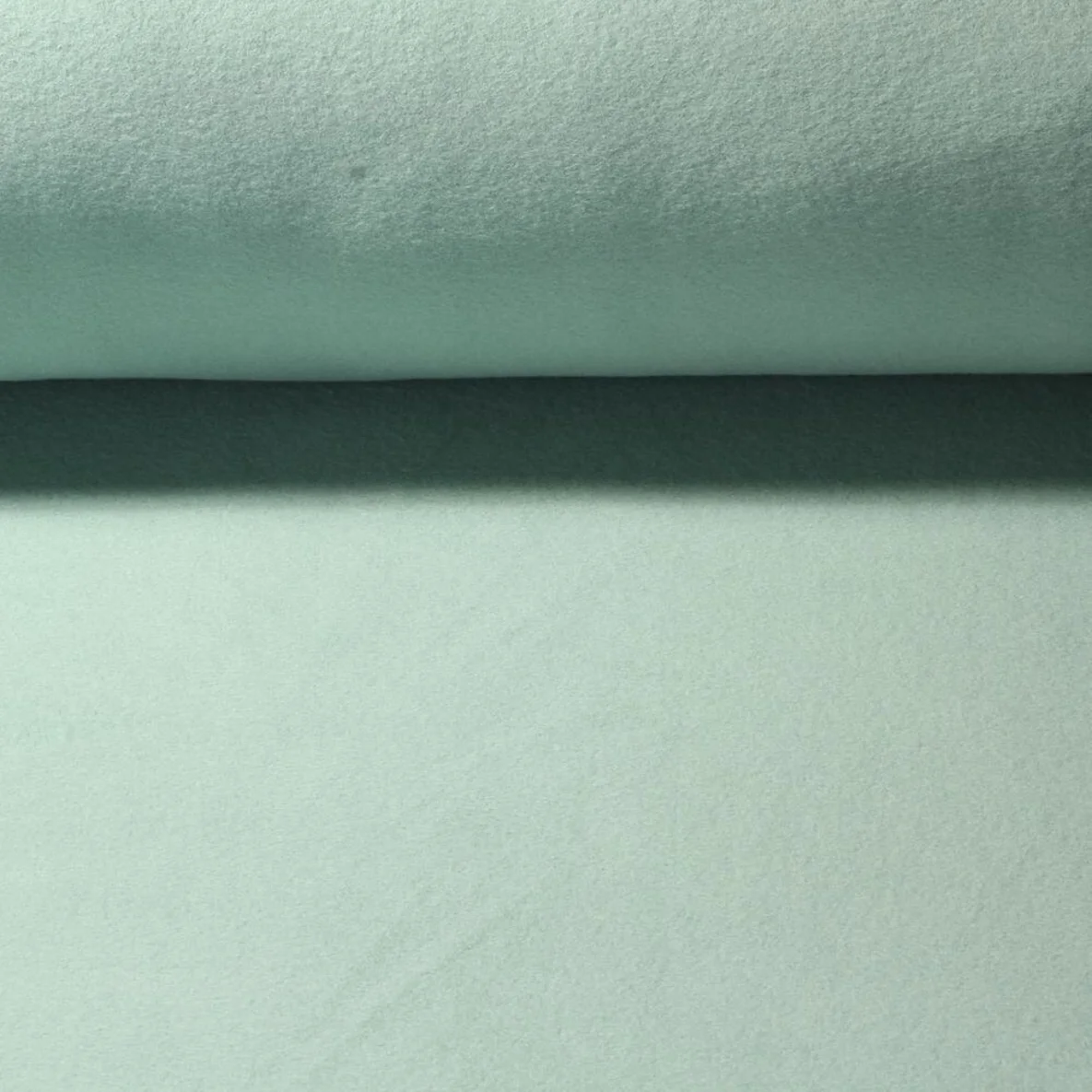 Baumwollfleece "Isa" Uni Mint