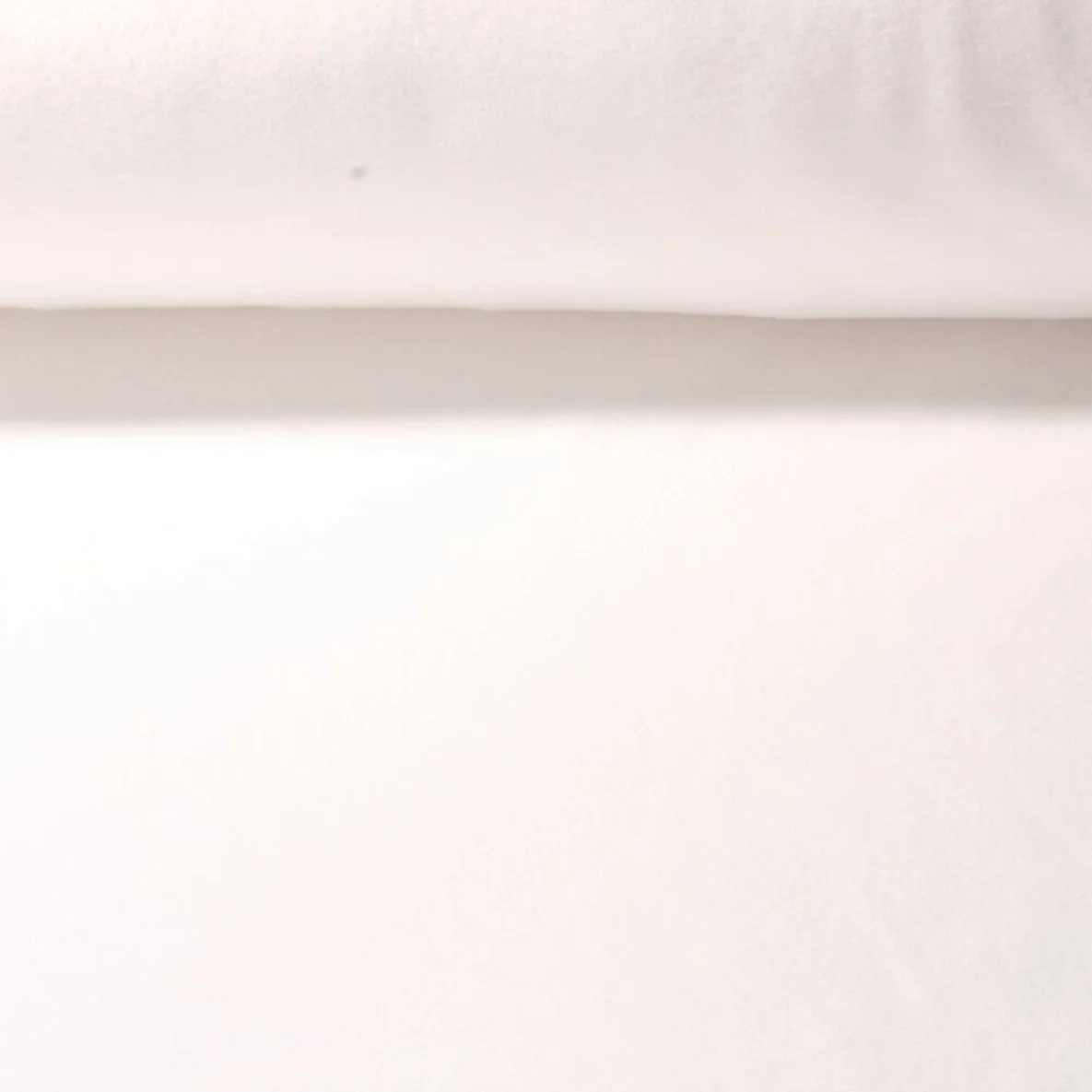 Baumwollfleece "Isa" Uni Off White