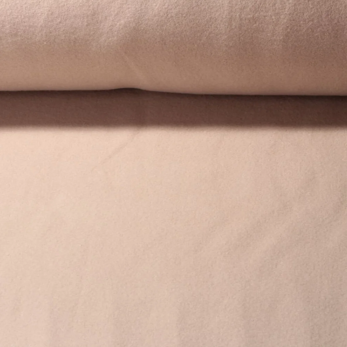 Baumwollfleece "Isa" Uni Sand