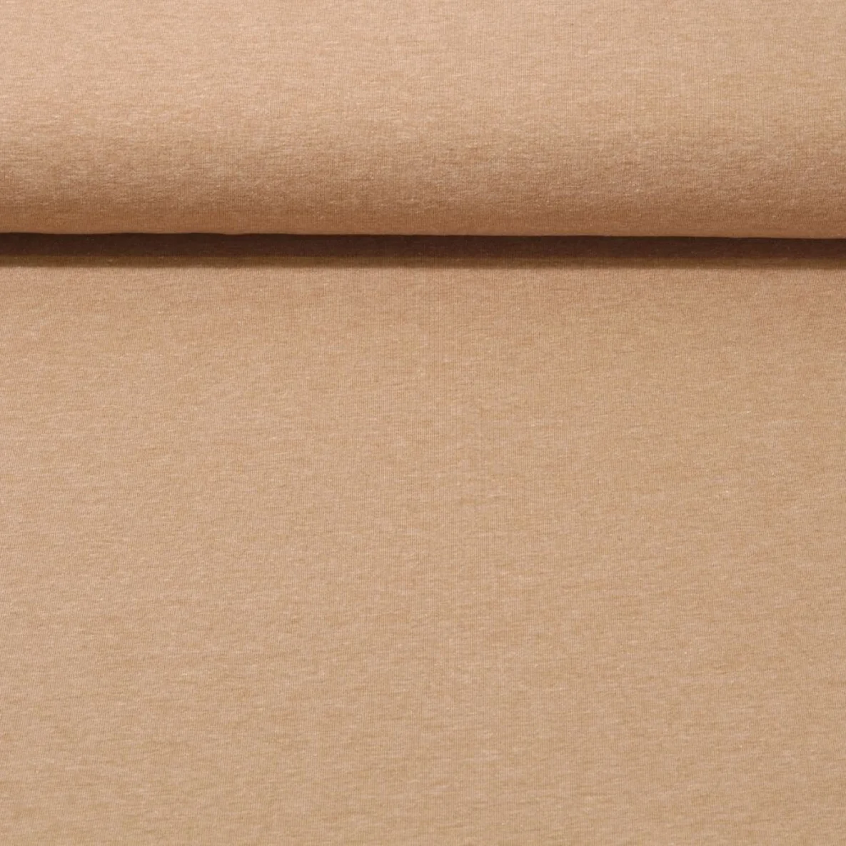 Baumwolljersey "Adriana" Tricot Hellbraun Melange