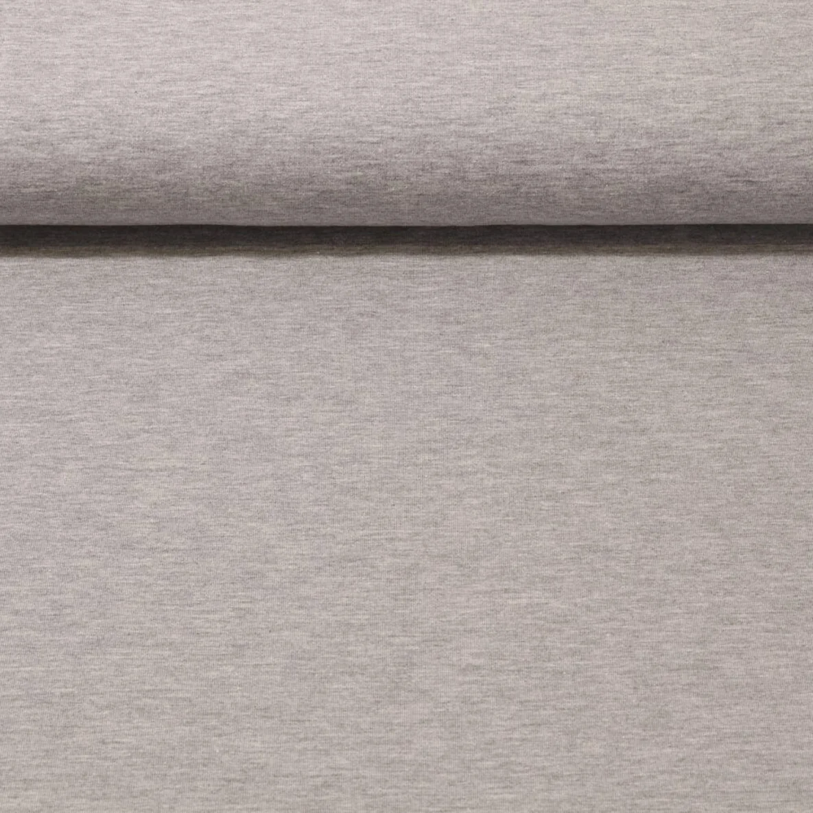 Baumwolljersey "Adriana" Tricot Hellgrau Melange