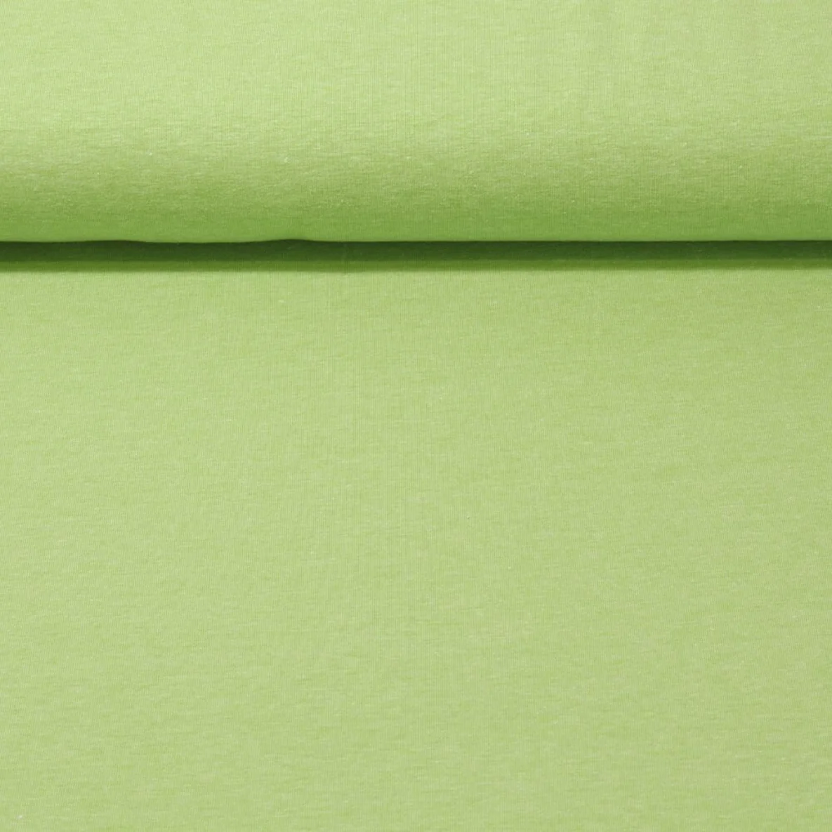 Baumwolljersey "Adriana" Tricot Hellgrün Melange