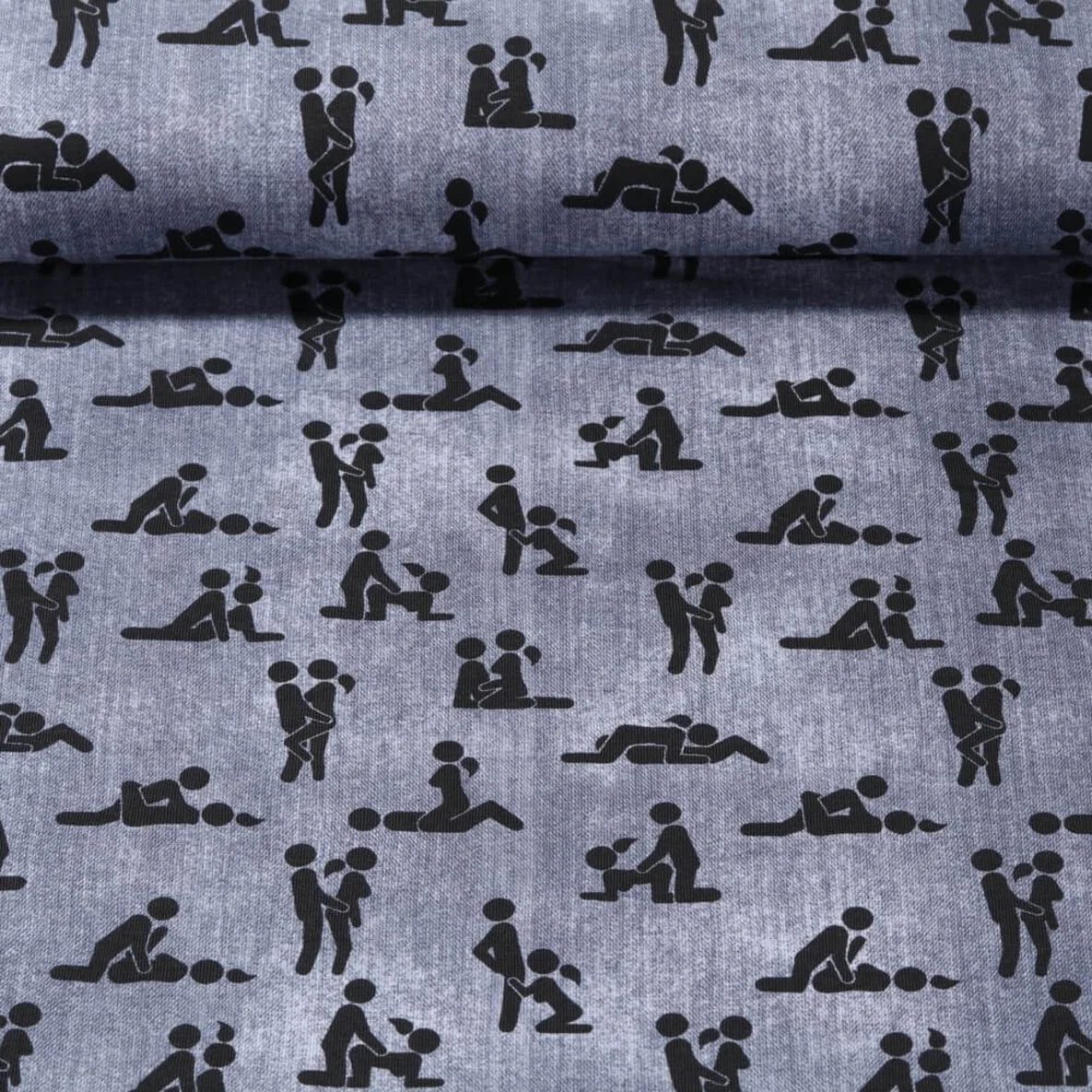 Baumwolljersey Kamasutra Grau