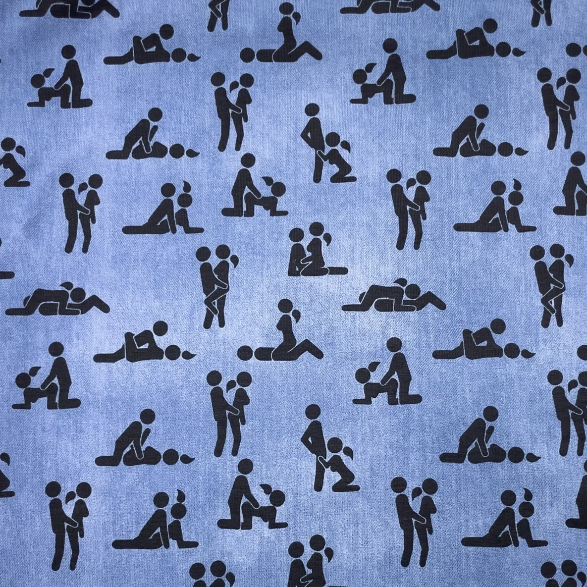 Baumwolljersey Kamasutra Jeansblau