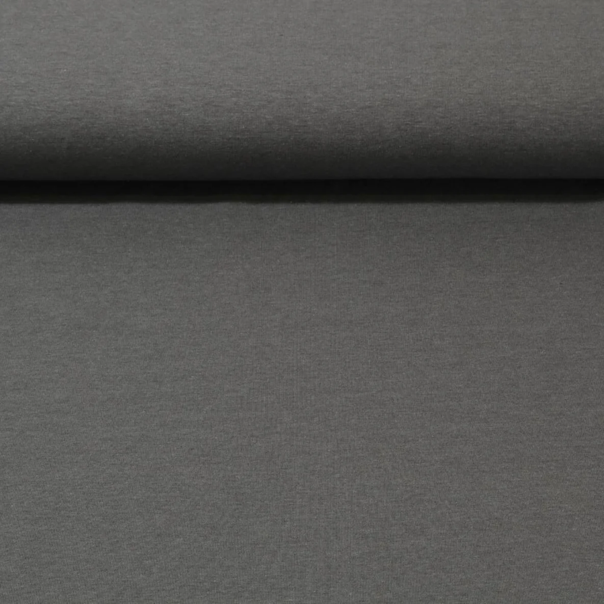 Baumwolljersey "Lana" Graublau Schwarz Melange