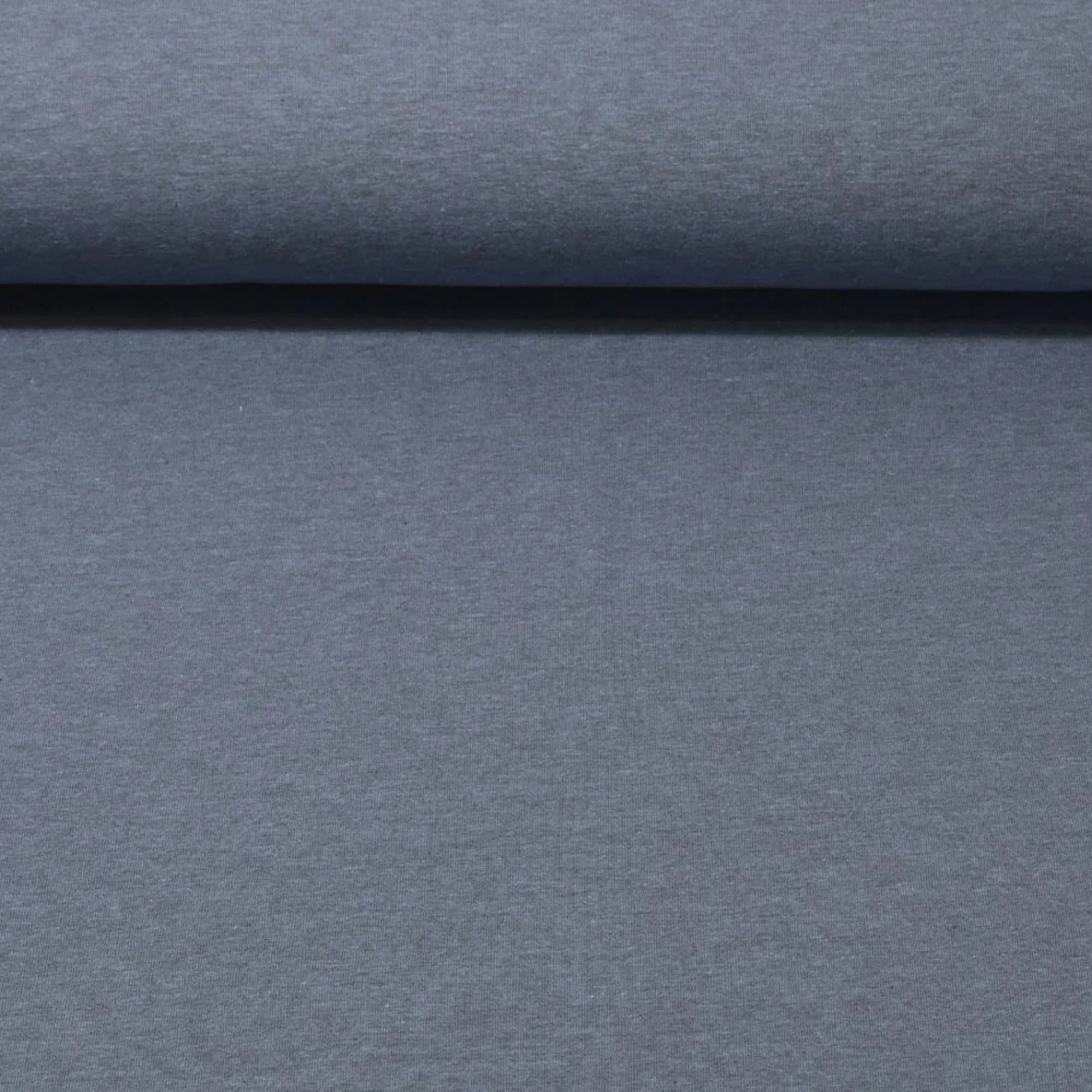 Baumwolljersey "Lana" Hellblau Schwarz Melange