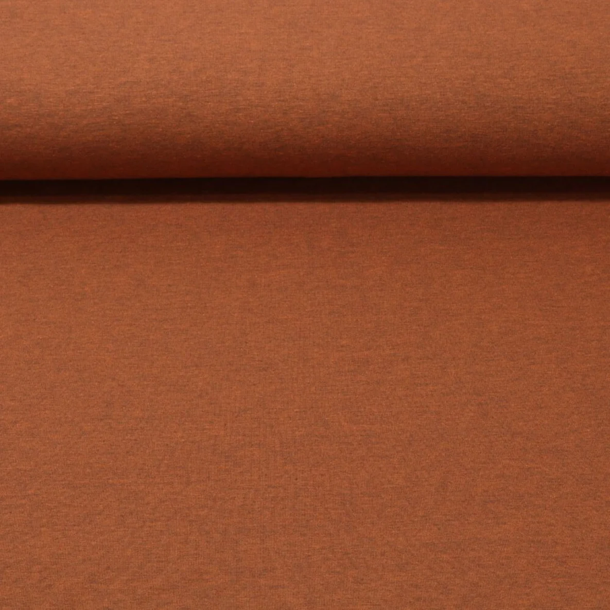 Baumwolljersey "Lana" Hellbraun Schwarz Melange