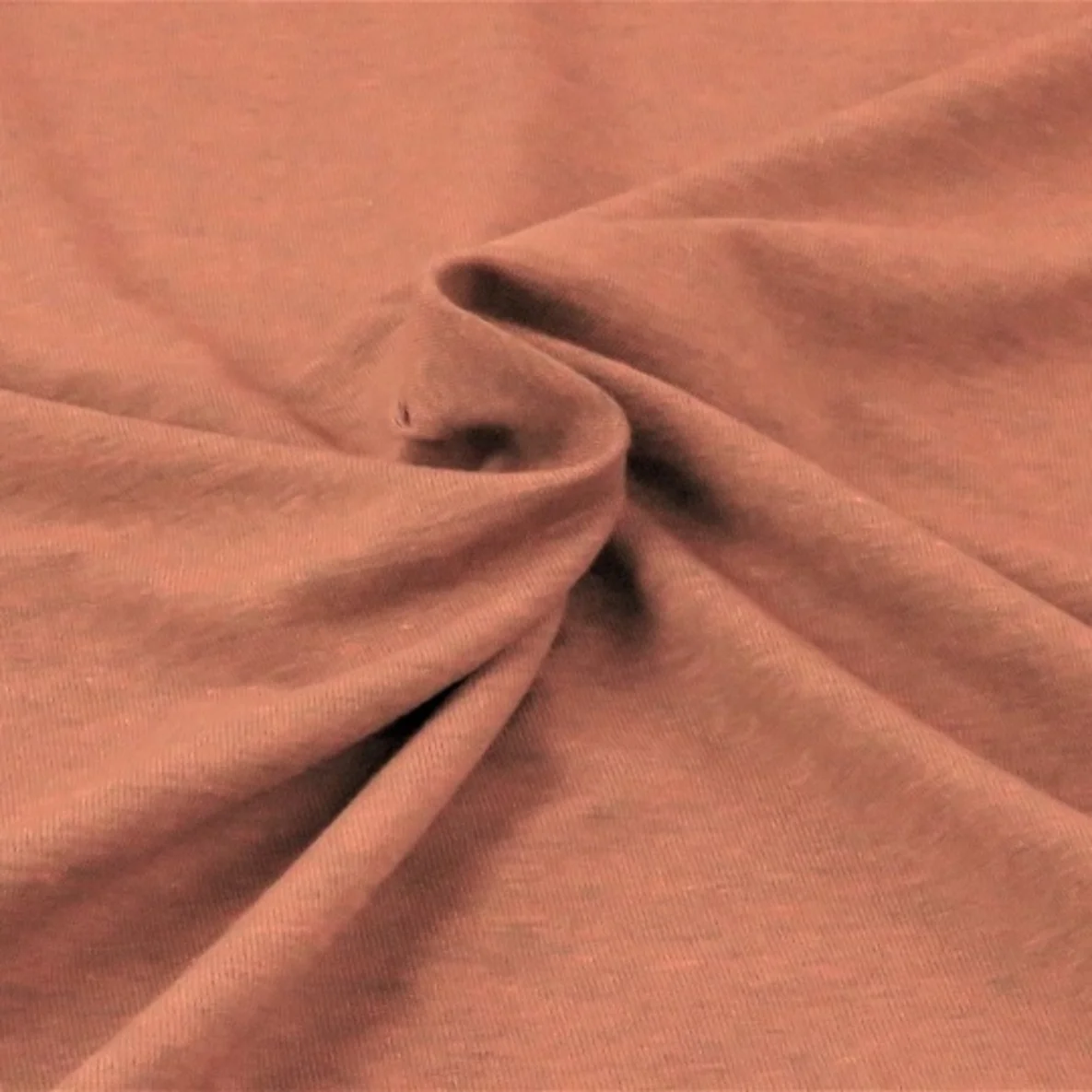 Baumwolljersey "Lana" Hellbraun Schwarz Melange