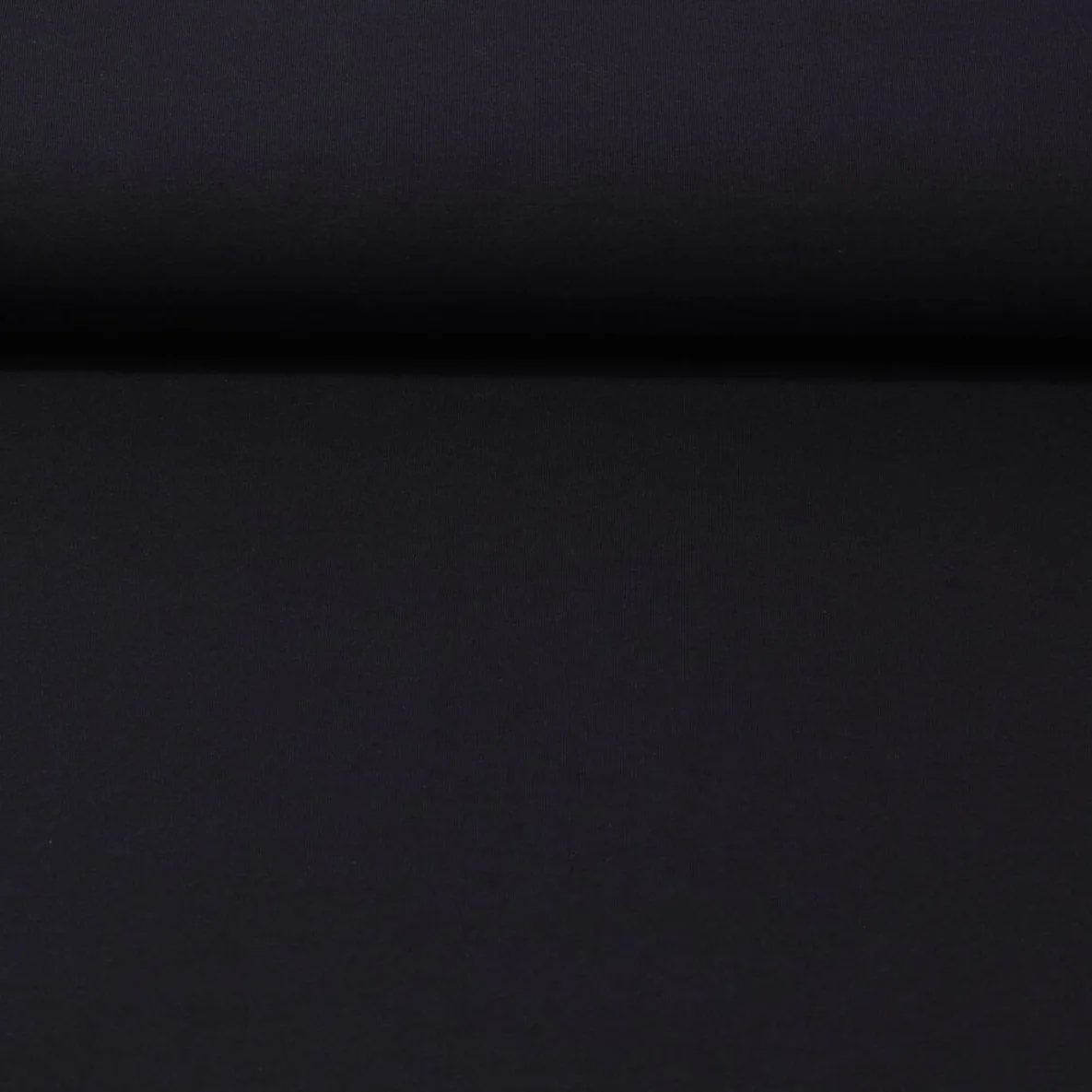 Baumwolljersey "Lana" Marine Schwarz Melange