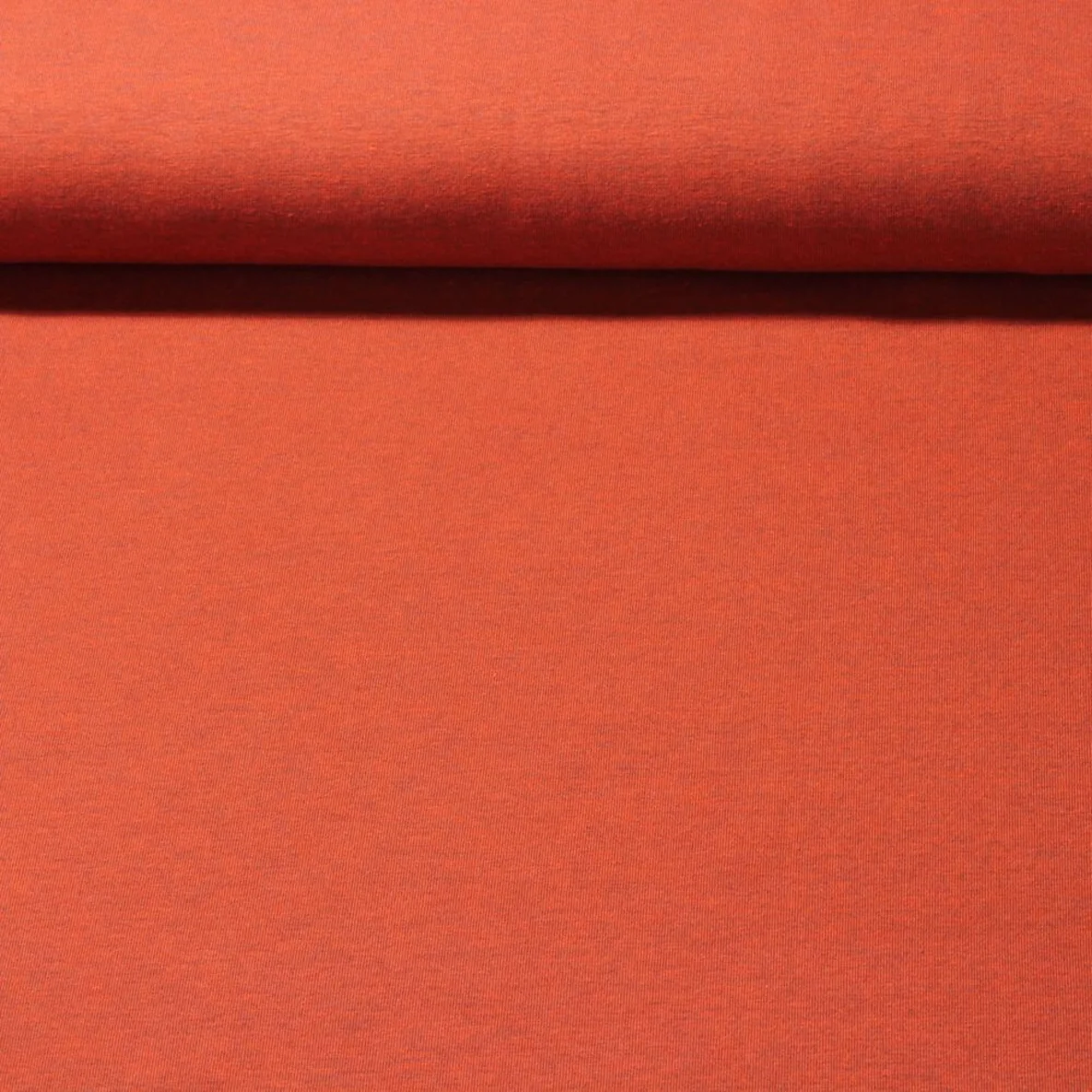 Baumwolljersey "Lana" Rost Schwarz Melange