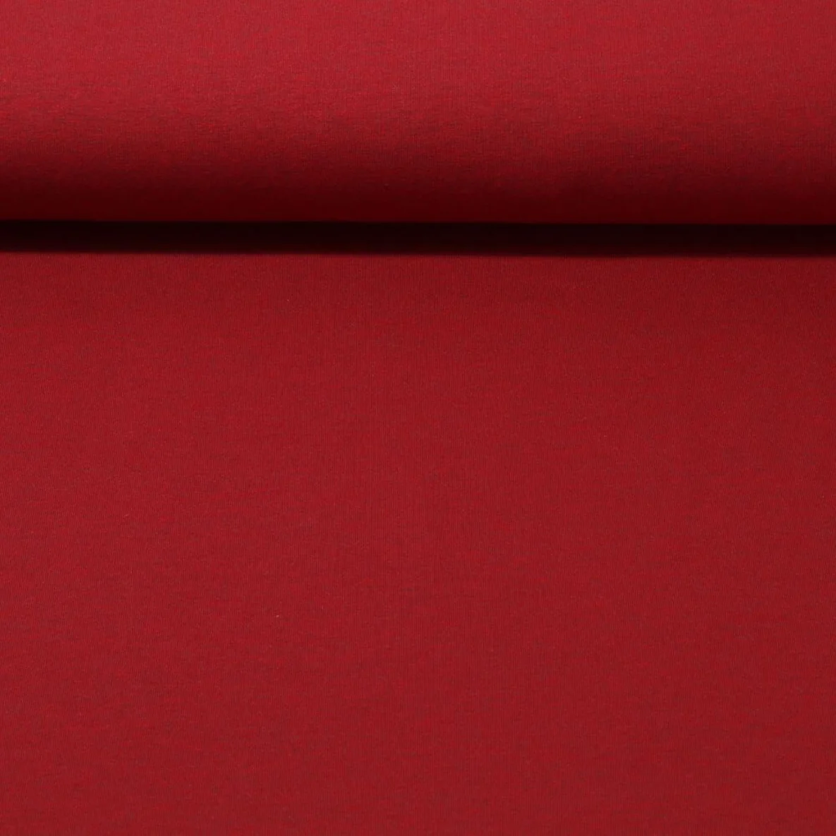 Baumwolljersey "Lana" Rot Schwarz Melange